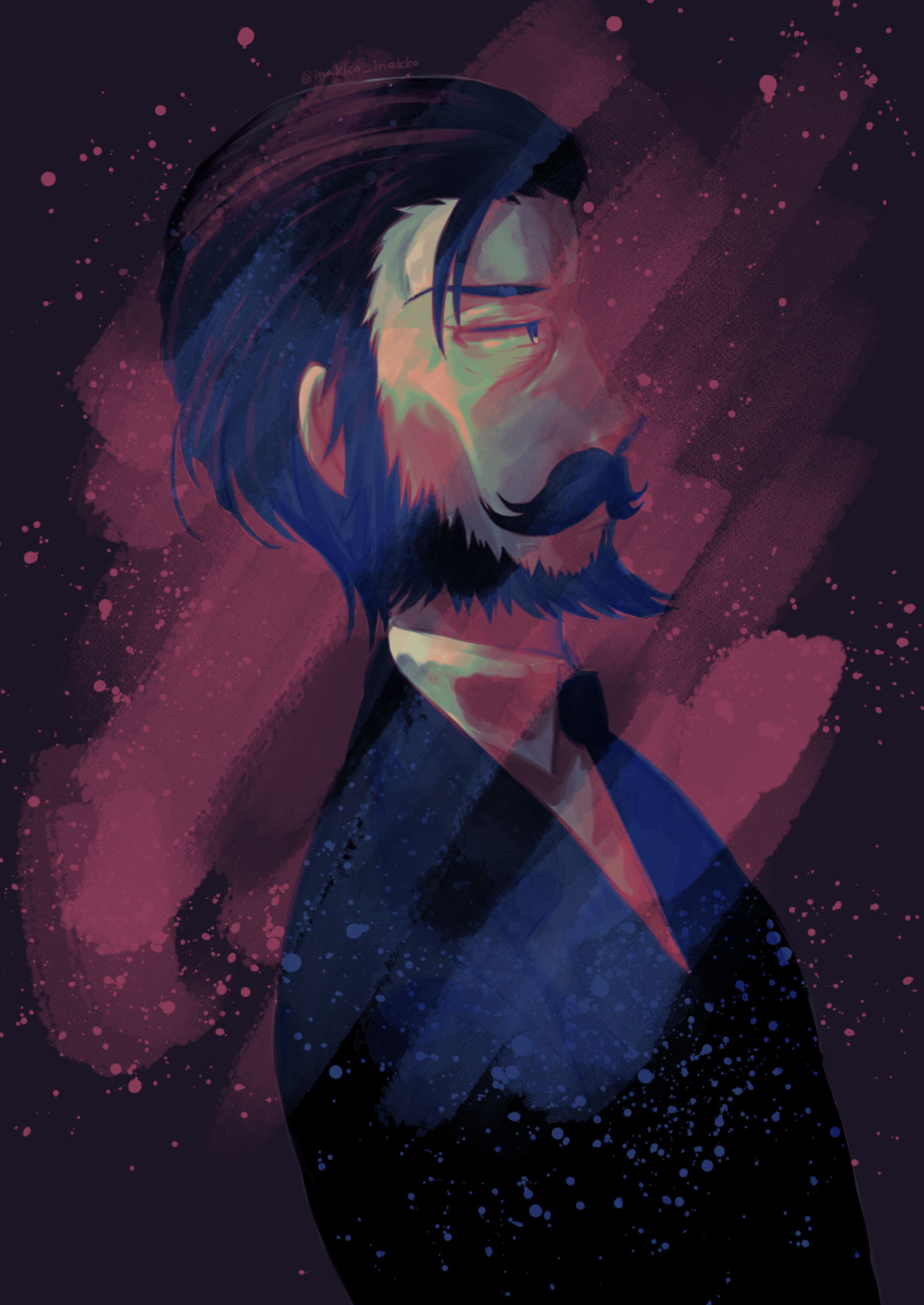 創作少女漫画「人魚姫一九七◯」蔭山蓮次郎 イラスト-1