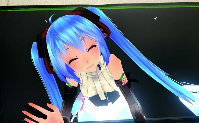 【自主制作】HoloLens2　初音ミクをディスプレイから出してみる