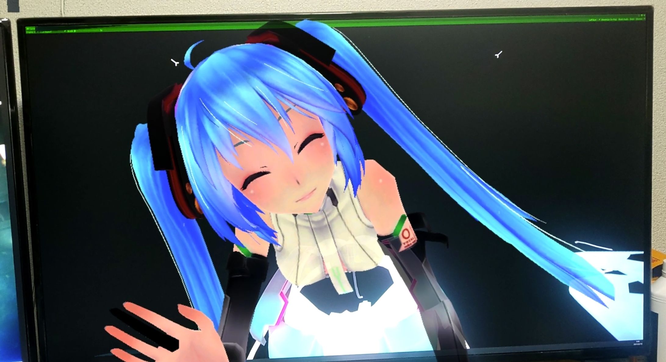 【自主制作】HoloLens2　初音ミクをディスプレイから出してみる-1