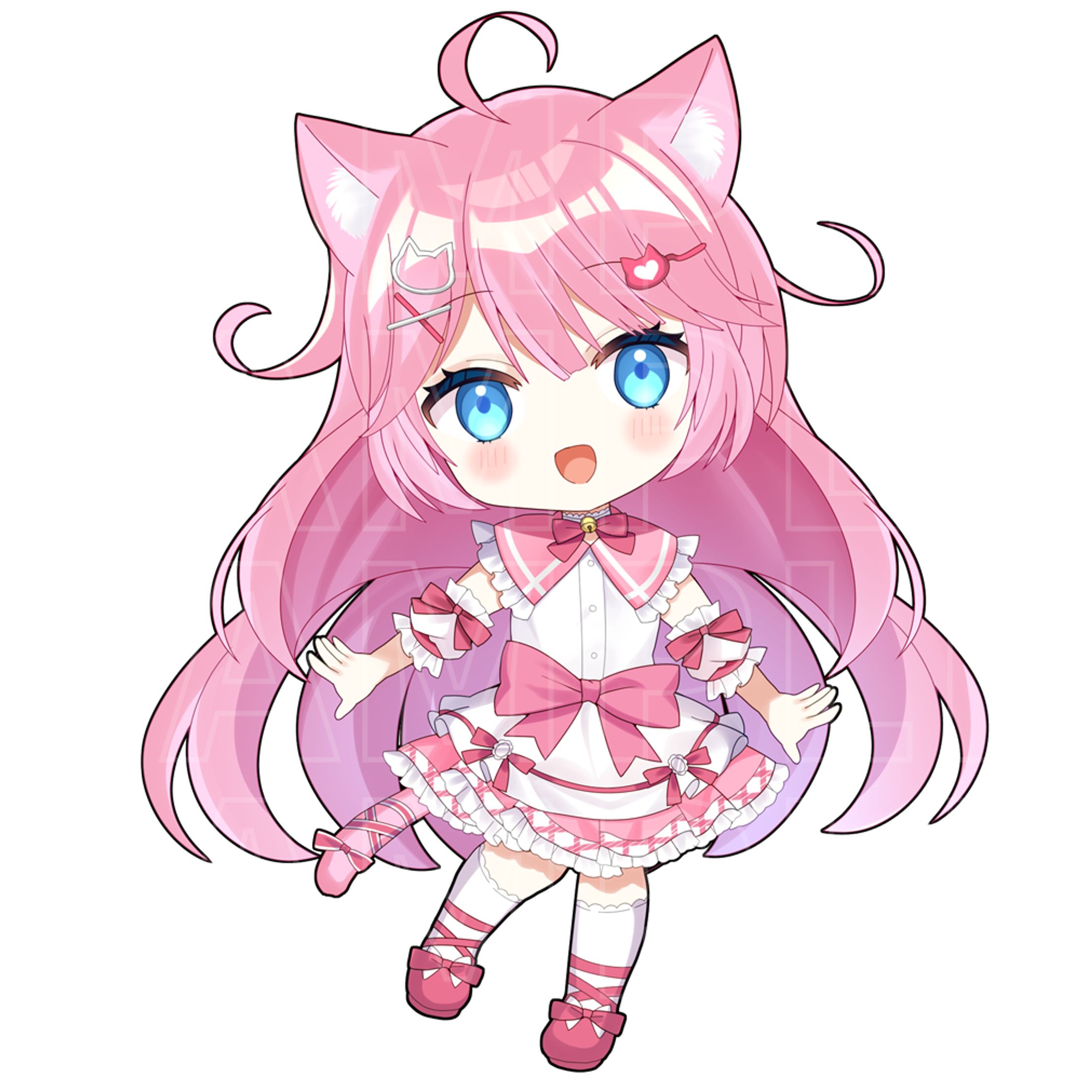 ミニキャライラスト/ふうにゃん様-1