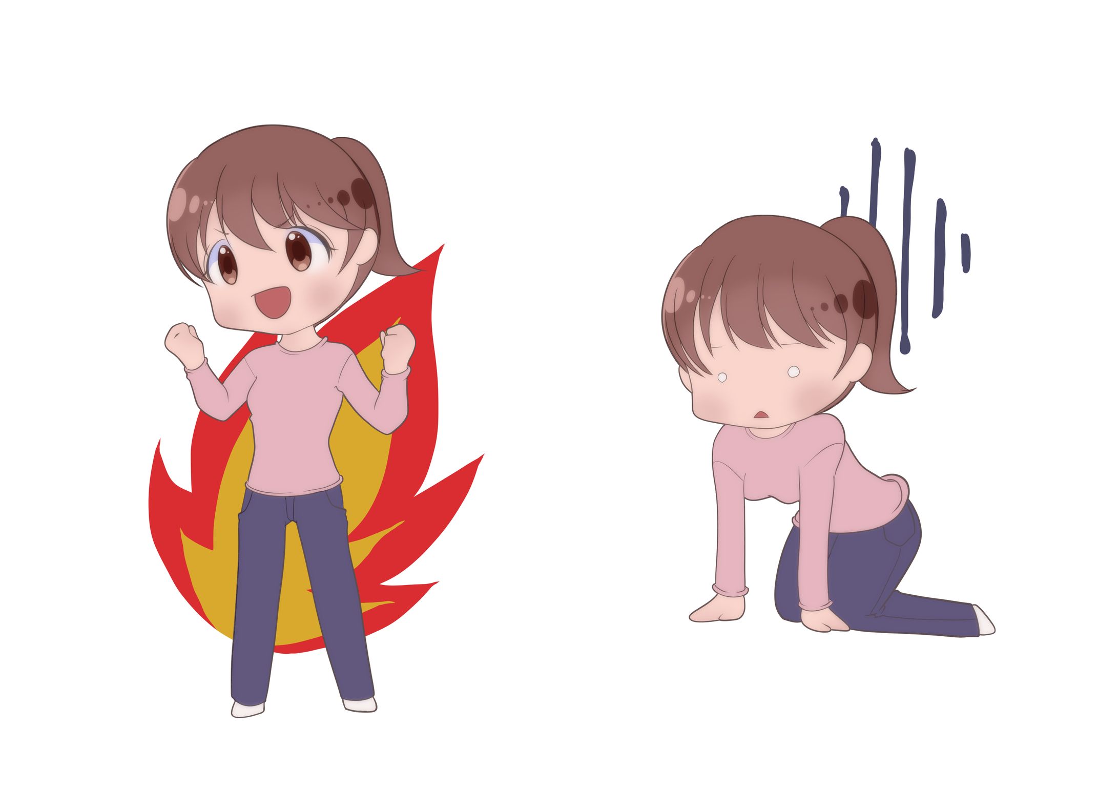 燃えて尽きる女子-1