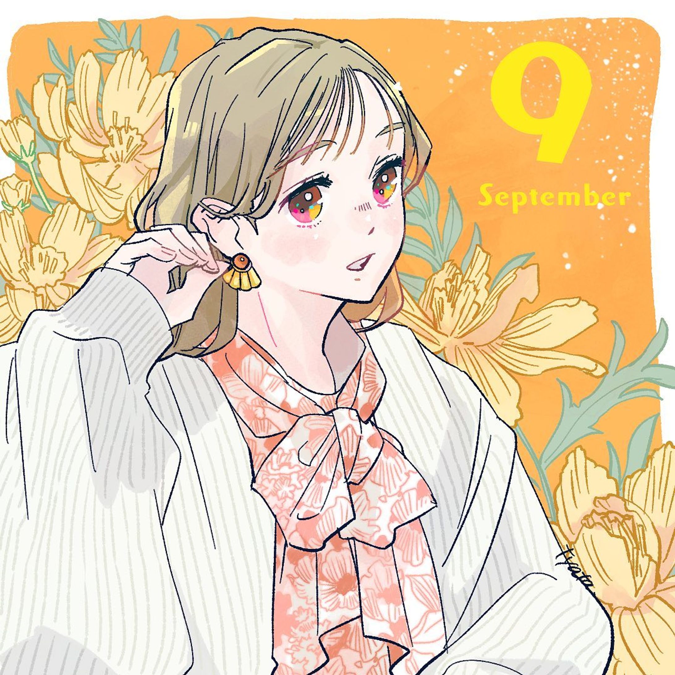 ついに9月になってしまった...！
#イラストレーター
#ガールズイラスト
#WEB漫画
#9月-1