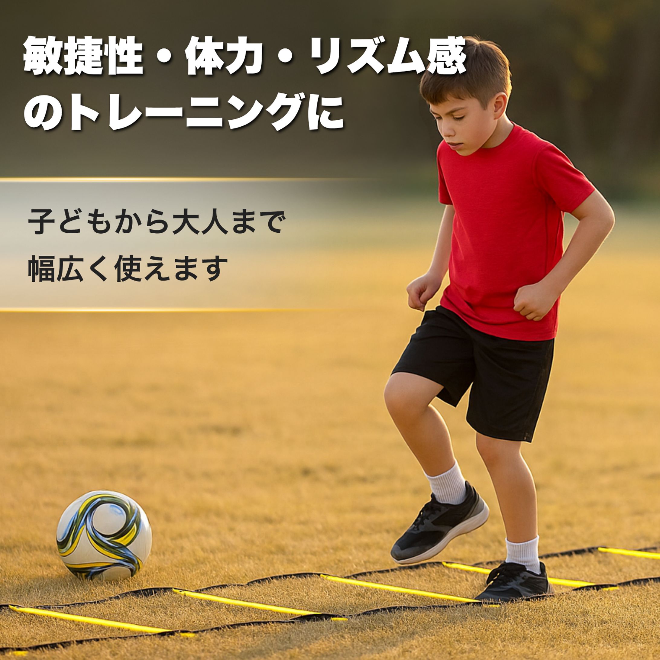 Amazon販売用の商品画像（スポーツ用品・トレーニングラダー）-1