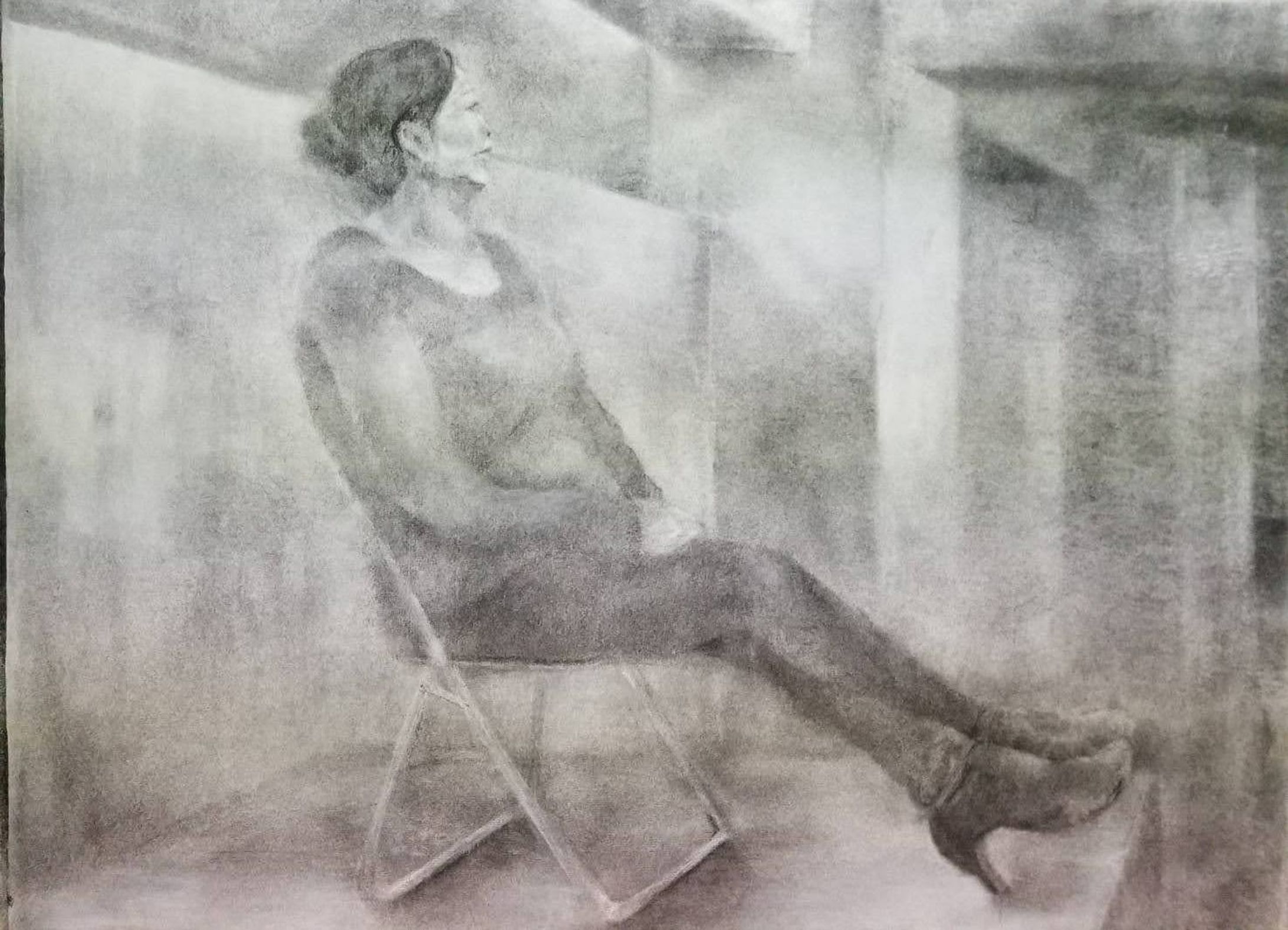 木炭デッサン-1