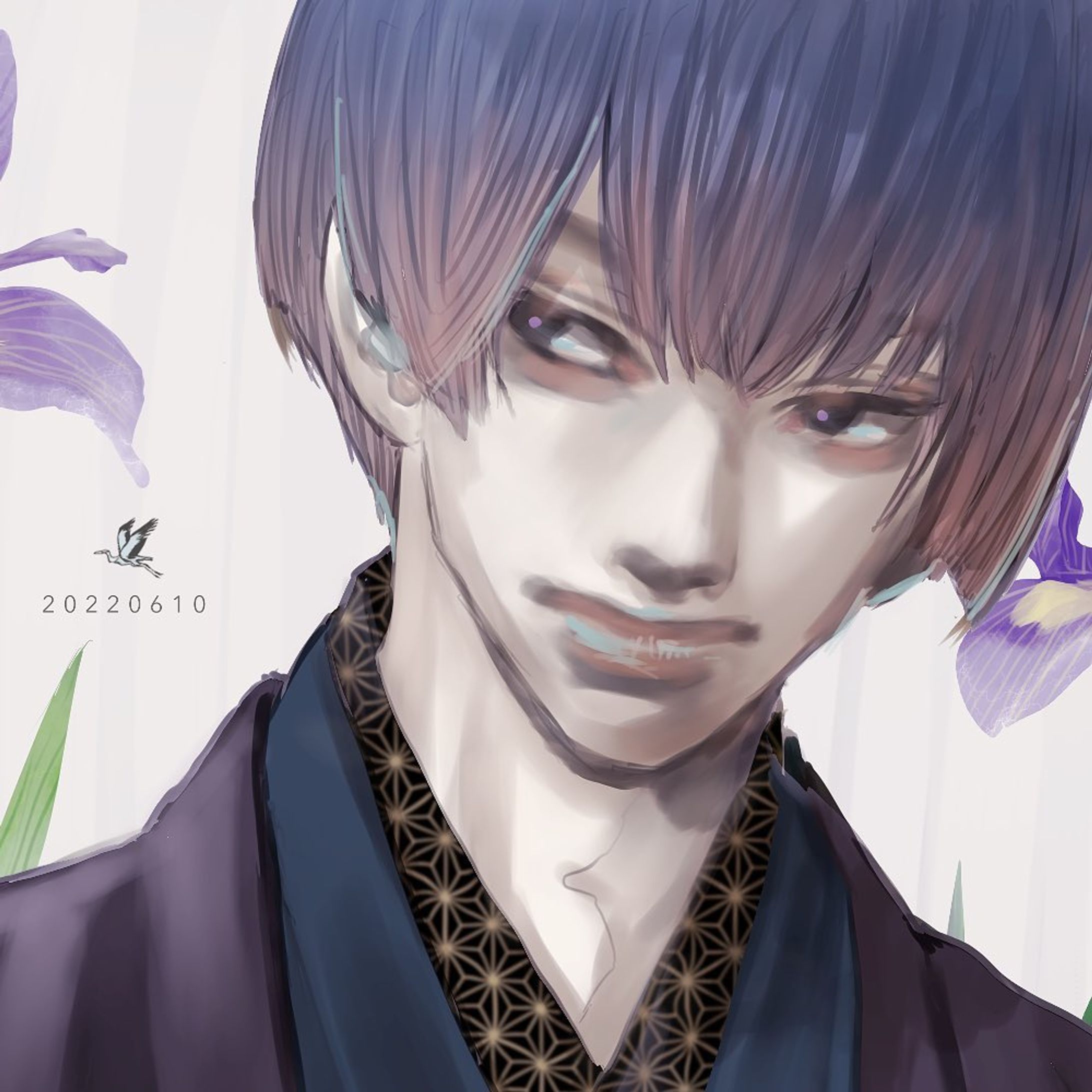男性と菖蒲。
、
。
久しぶりの投稿です。

#絵 #イラスト #漫画絵 #落書き #創作イラスト #男性 #illustration #digitalart #digitalillustration #doodle #boy #clipstudiopaint-1