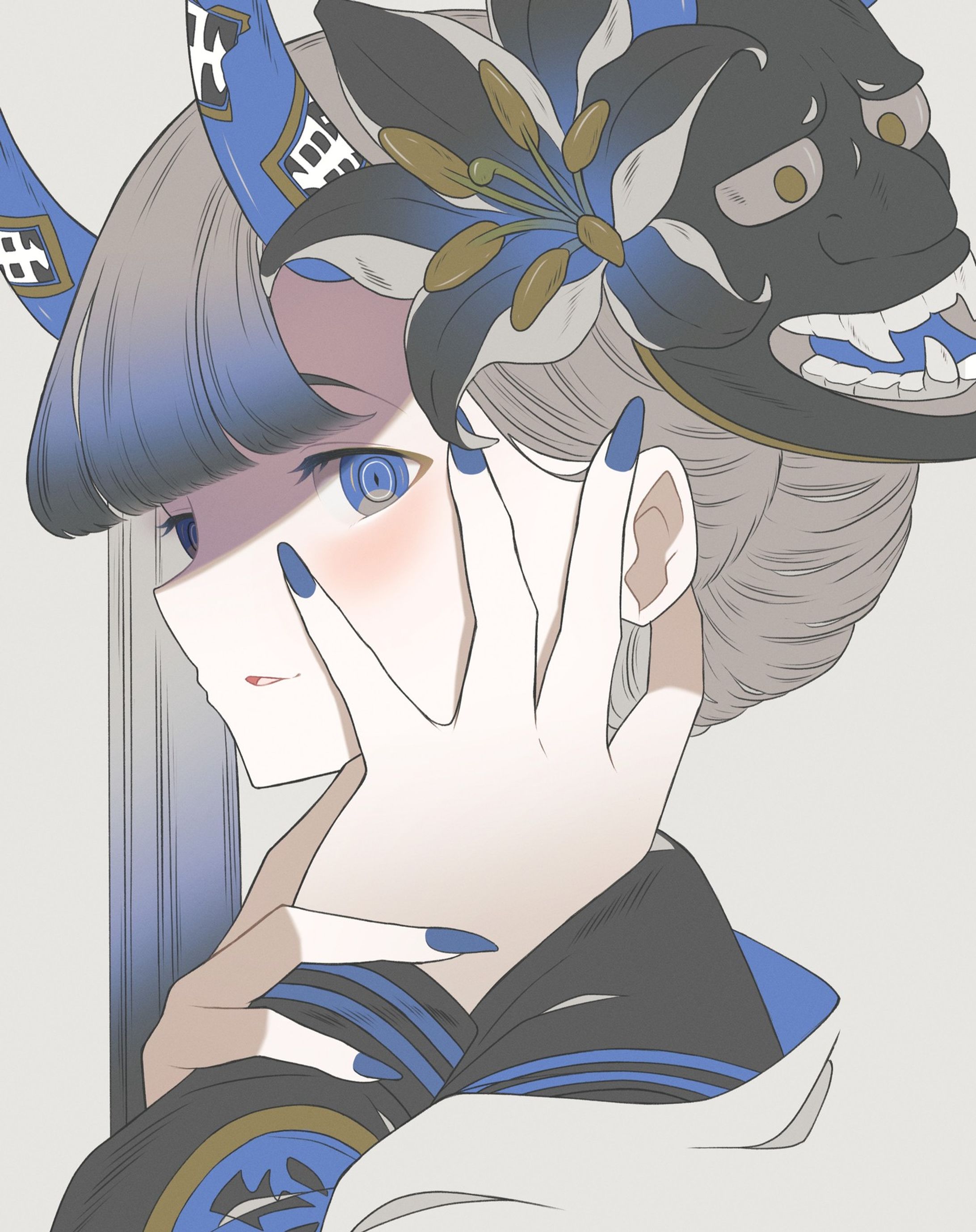 青と鬼
無彩色と青色をメインにまとめて描いてみました
#創作 #originalcharacter #少女 #鬼 ＃イラスト #illustration-1