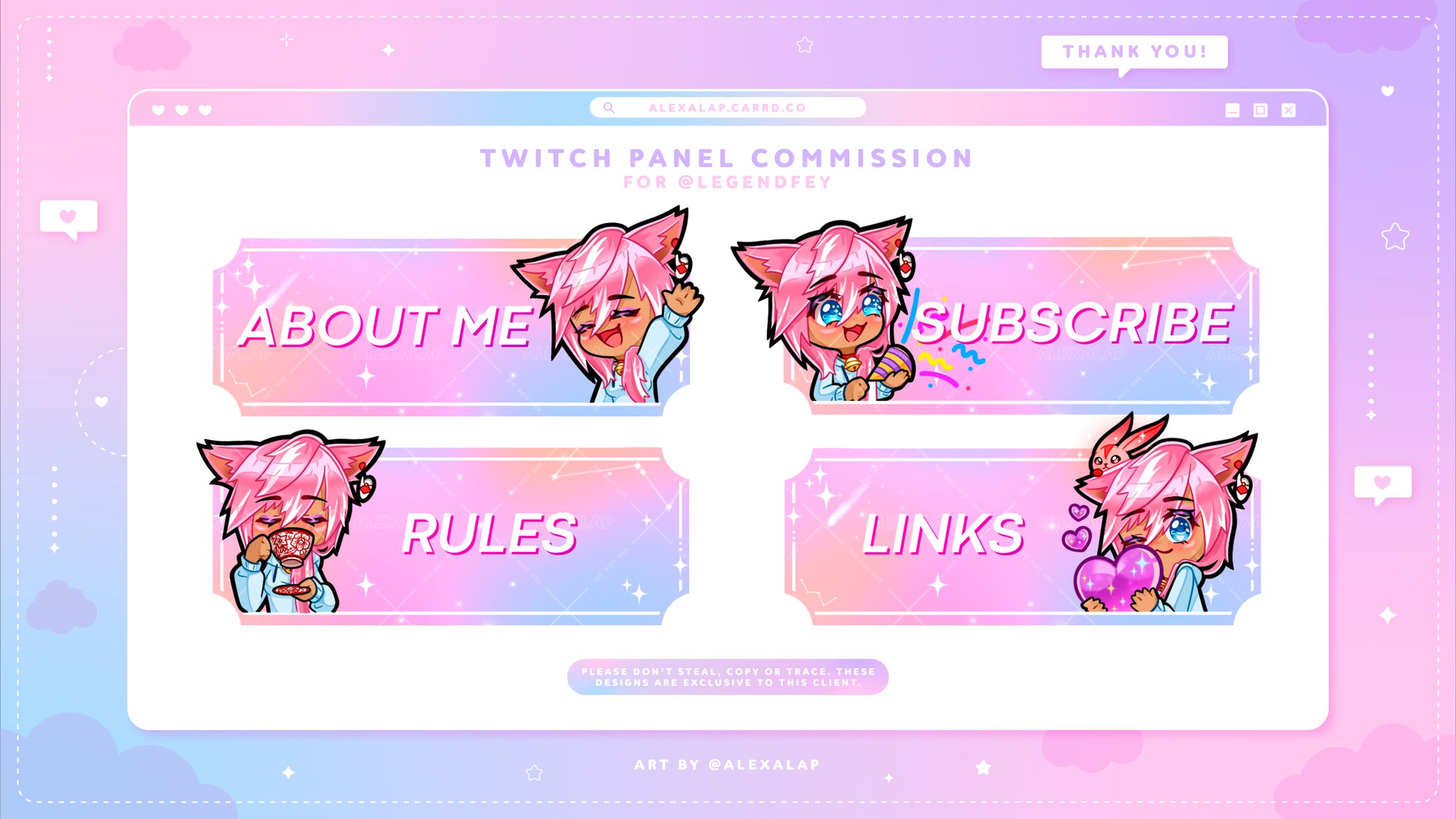 Twitch panels for LegendFey-1