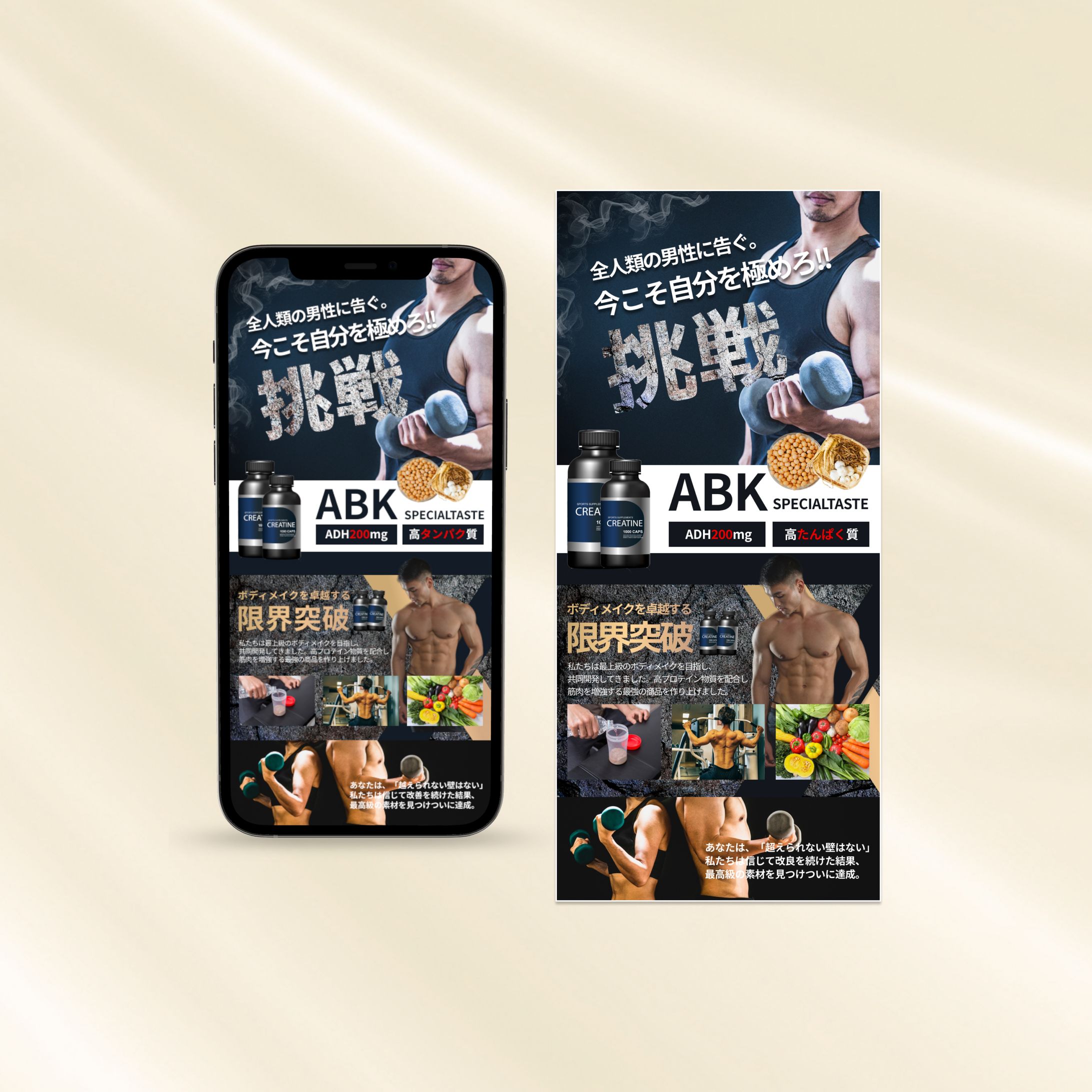 ボディメイク・健康食品系力強いLP/FV-1