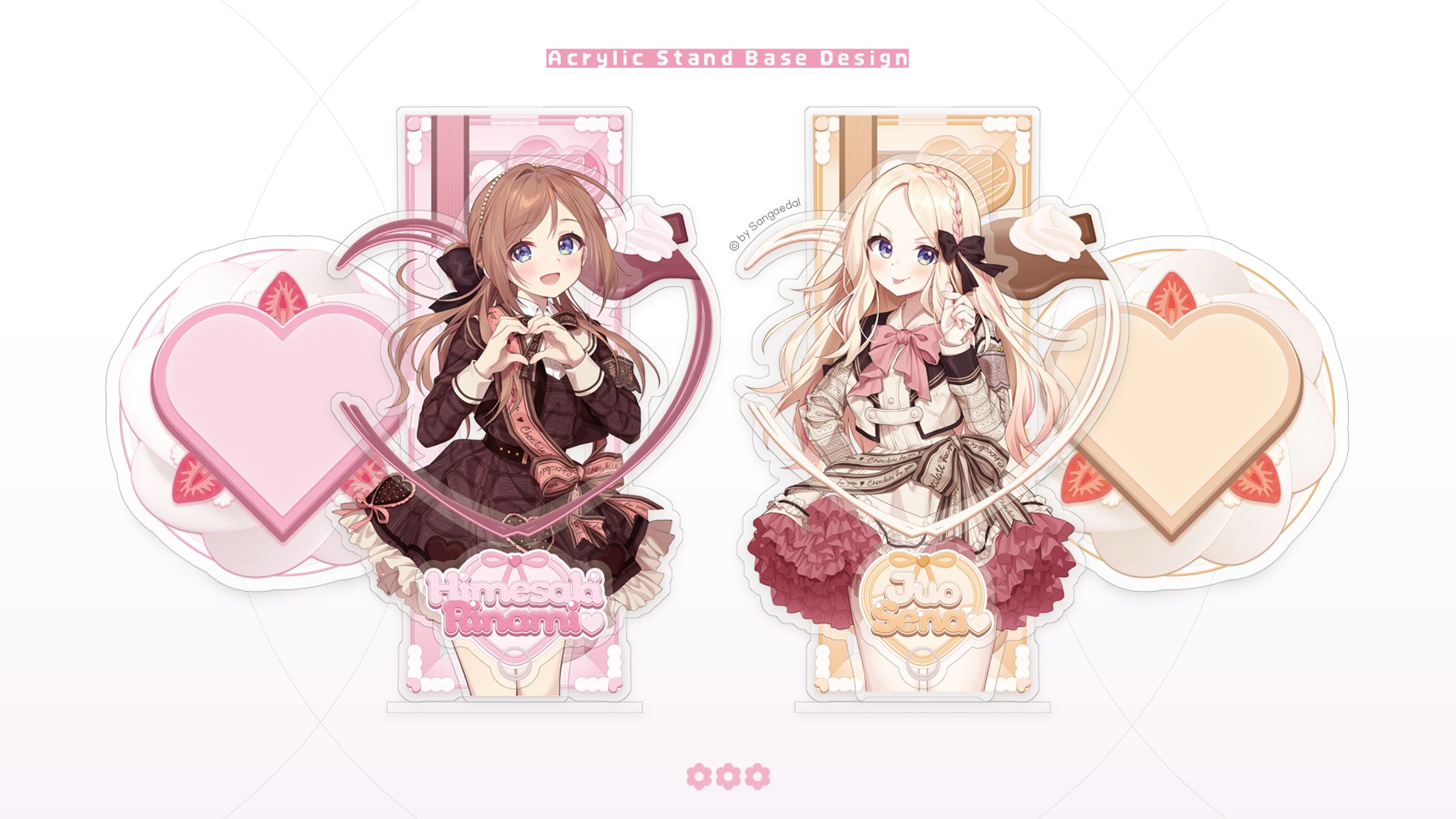 Chobi(十王星南,姫崎莉波) / Diorama Acrylic Stand Design-1