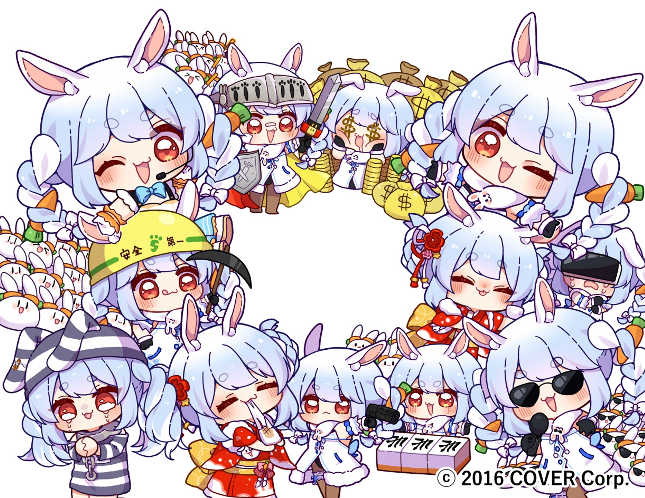 兎田ぺこら ホロライブ 2周年 記念キャンパスアート - メルカリ