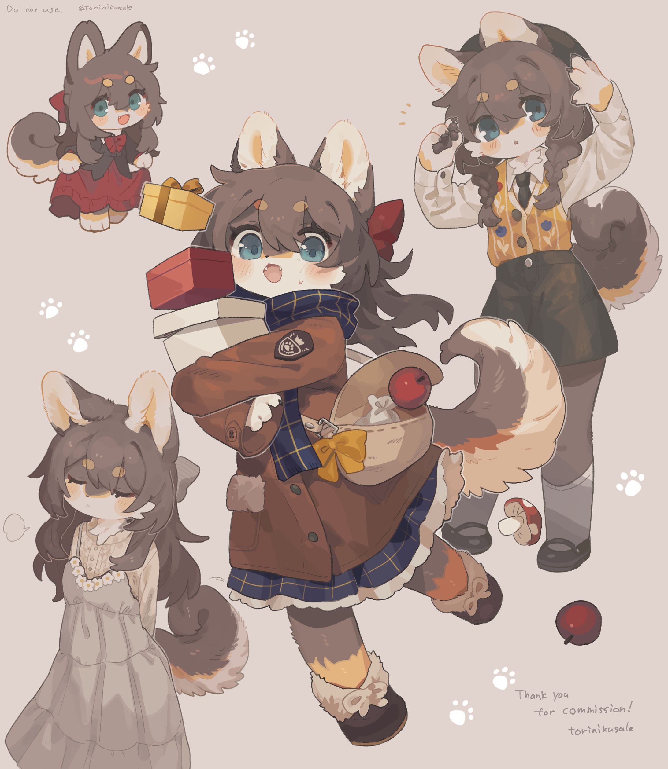 キャラクターイラスト（衣装デザインあり）-1