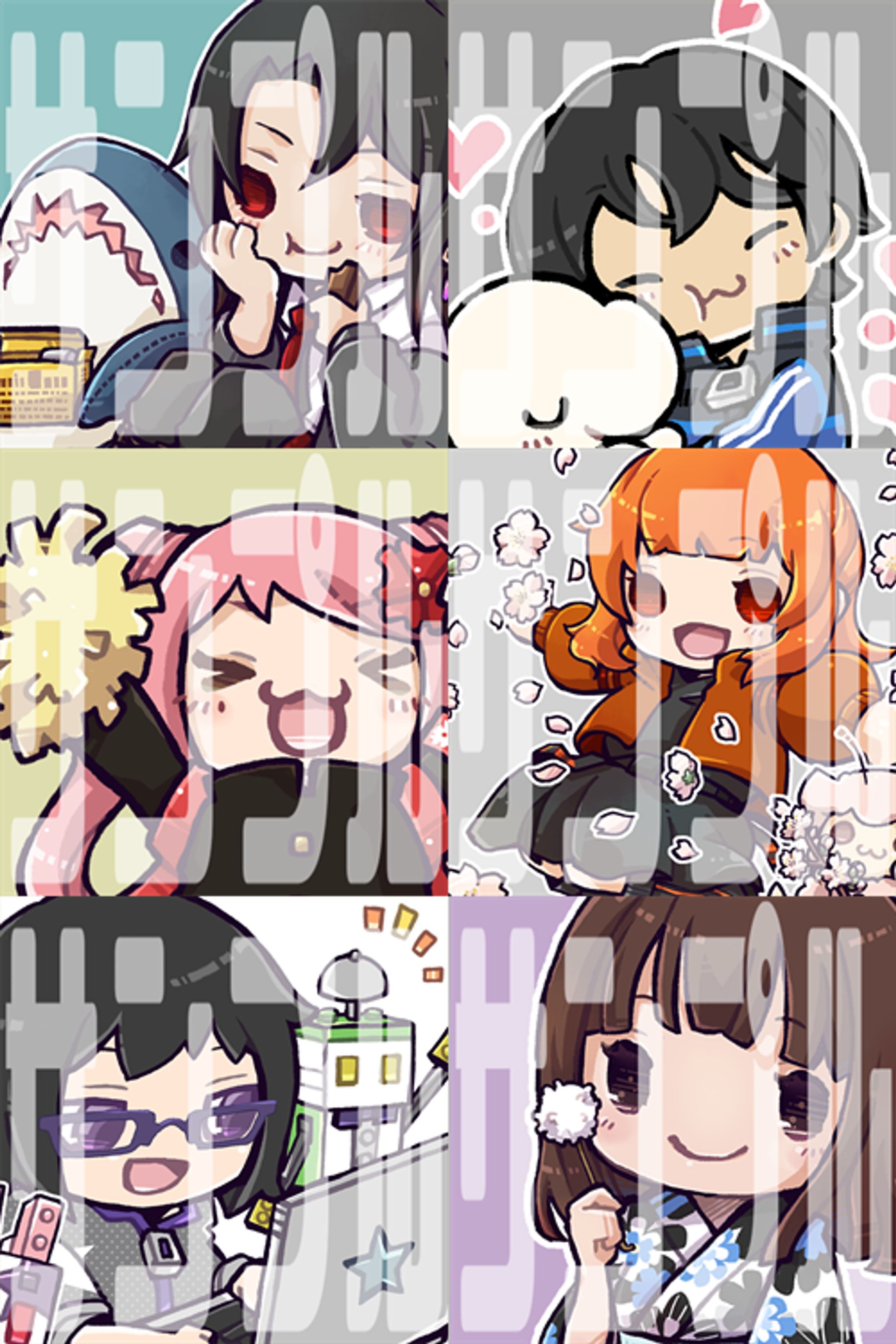 デフォルメキャラクターのアイコンイラスト-1