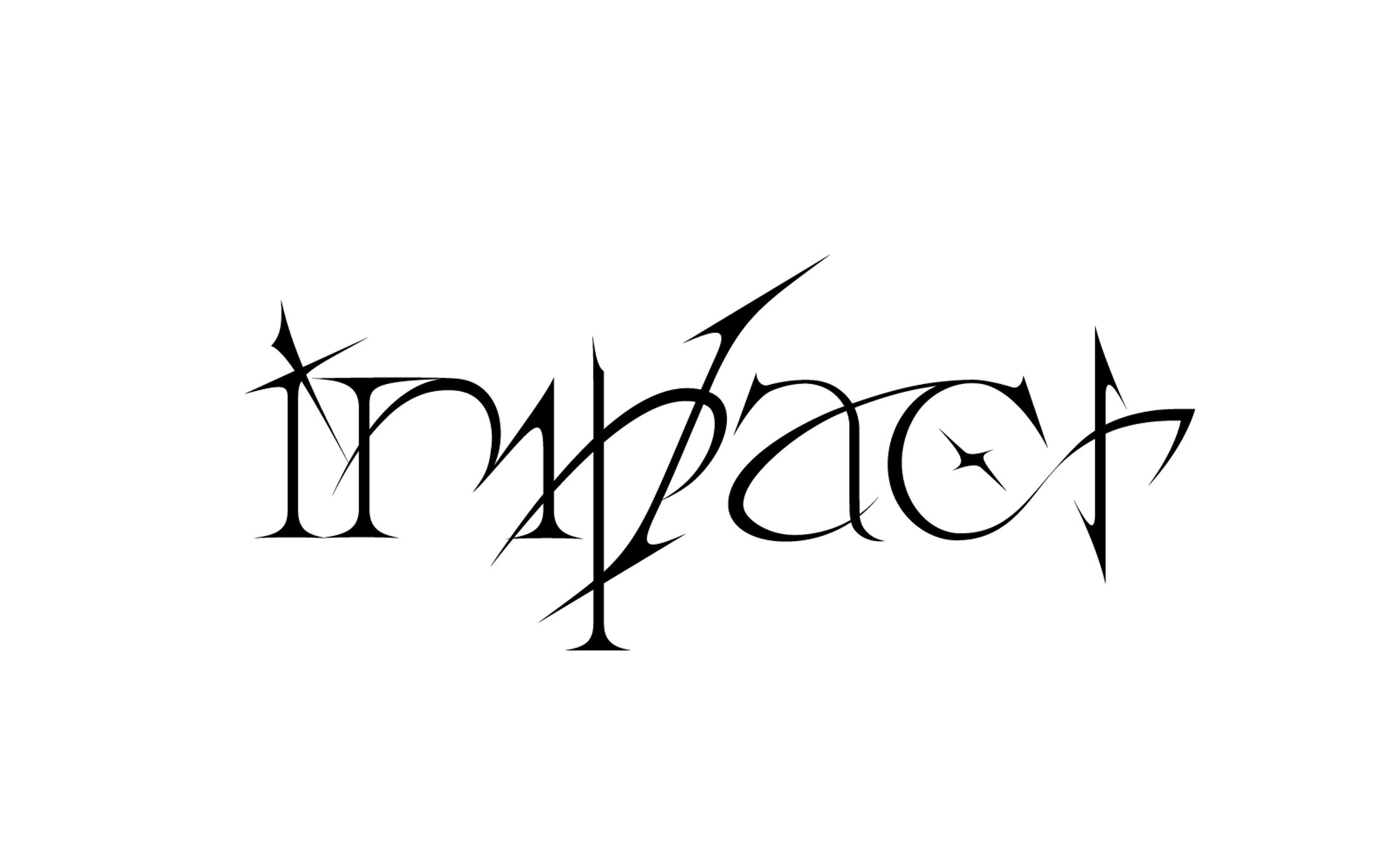 imp/act ロゴ / タイポグラフィ-1