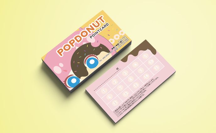 【サンプル】ポップなショップカード