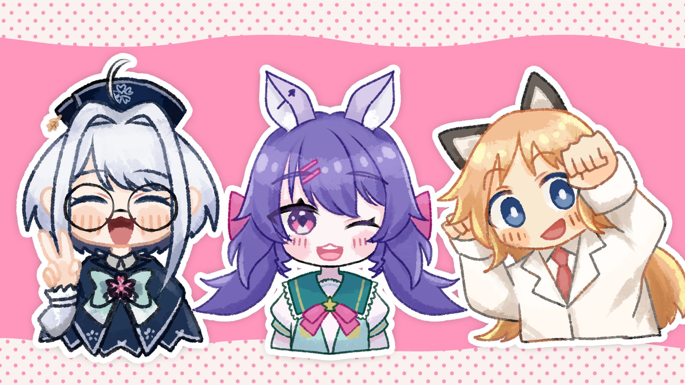 【SDイラスト】イラストプレゼント企画　手書き風SD-1