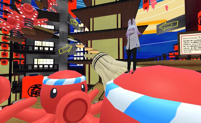 バーチャル大阪の一部オブジェクト制作