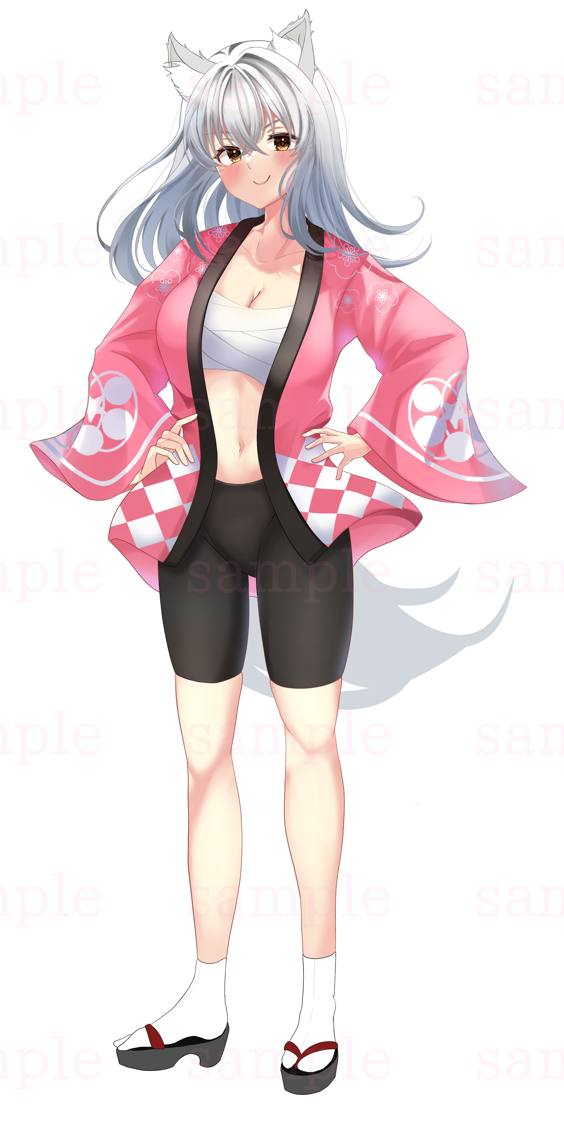 【サムネイルイラスト】夏目犬千代様　立ち絵-1
