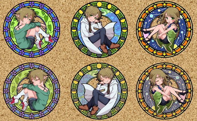 デザイナー、アクリル画
