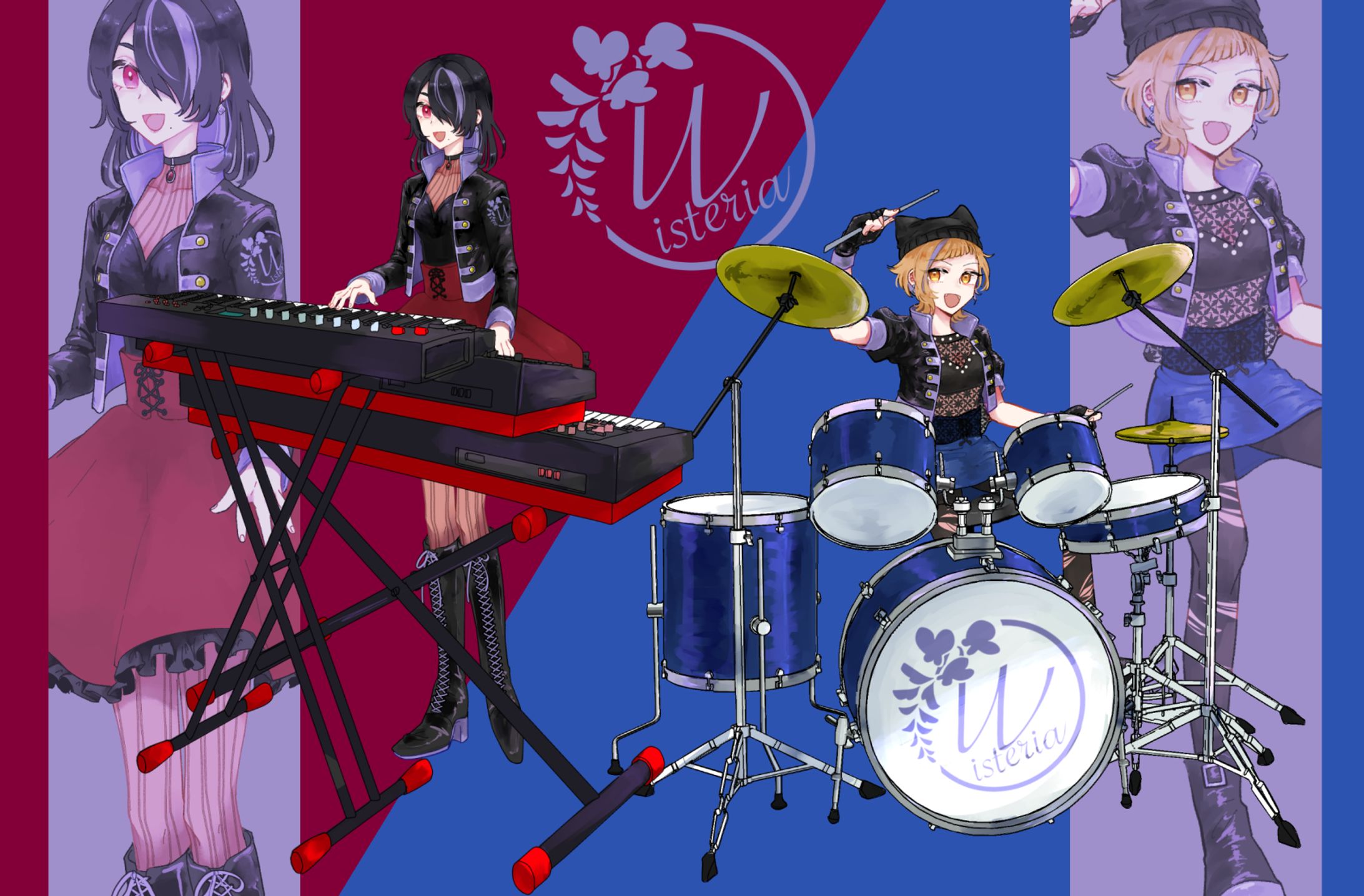 ドラム、キーボード-1