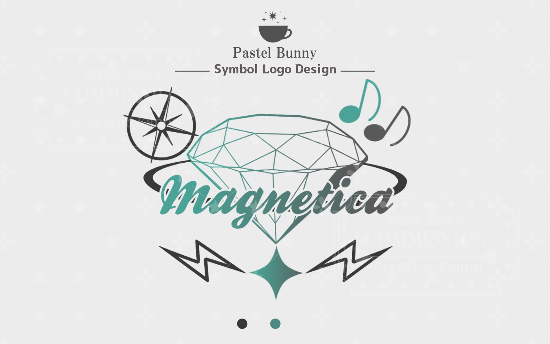 灰音のいづ様 歌い手ユニット「Magnetica」 ロゴ-1
