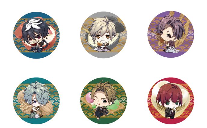 店舗限定セット / ちびキャラ缶バッチ＆アクリルスタンドキーホルダー