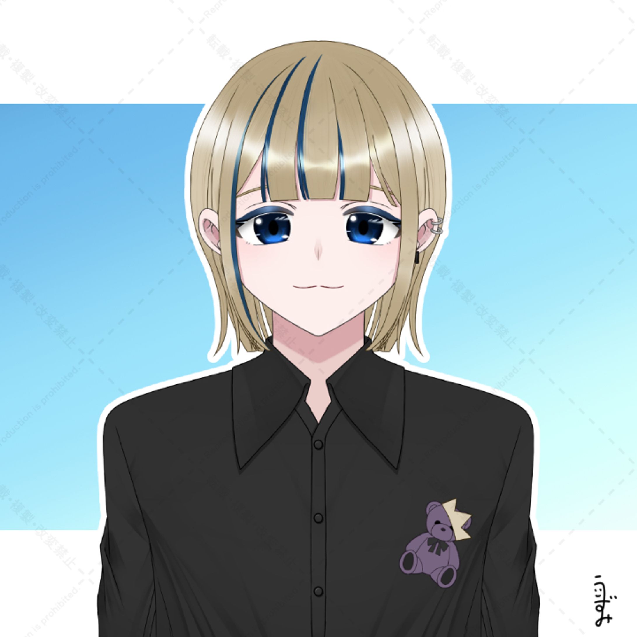 Live2Dパーツ分けイラスト-1