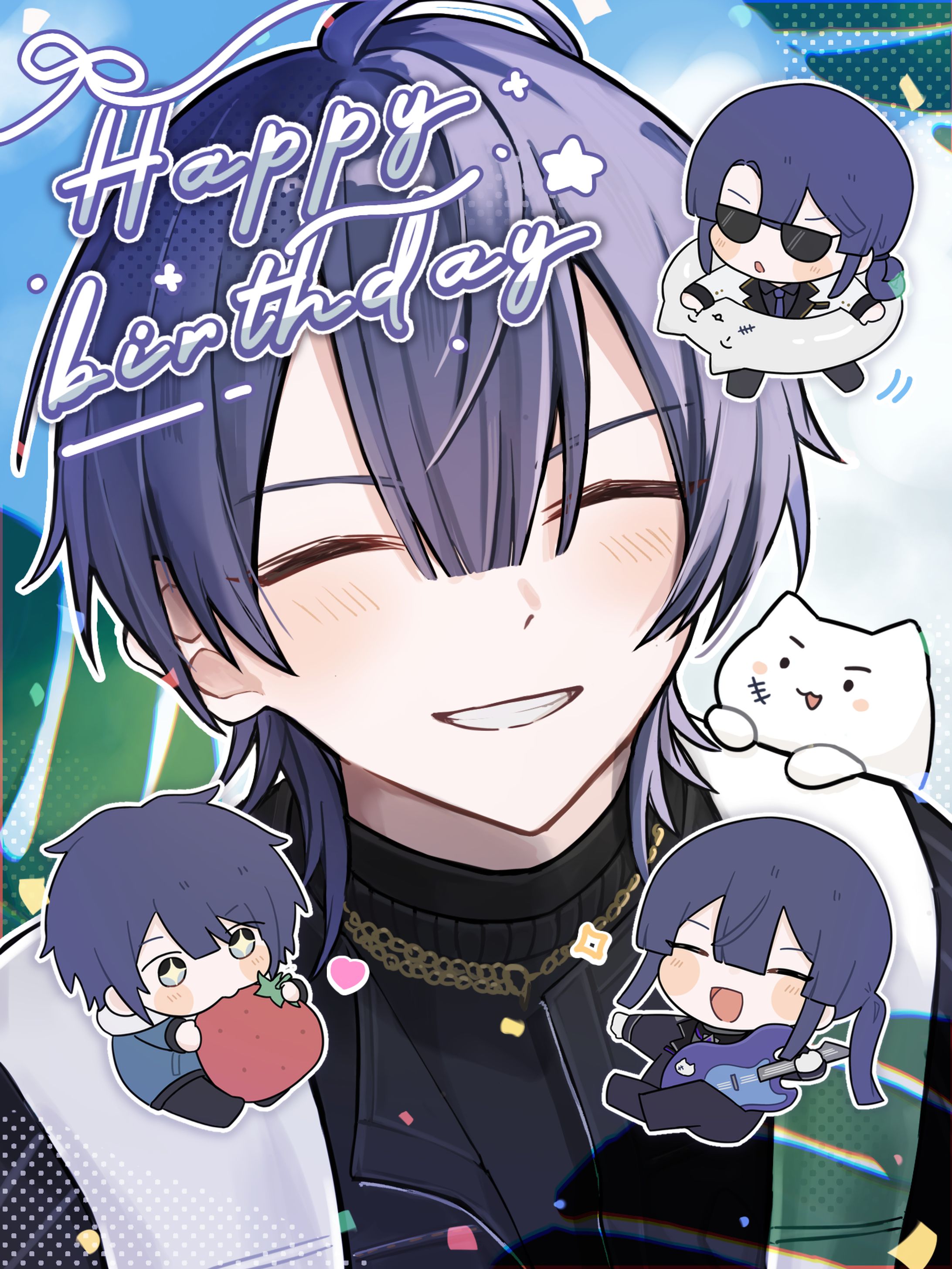 長尾景2025誕生日イラスト-1