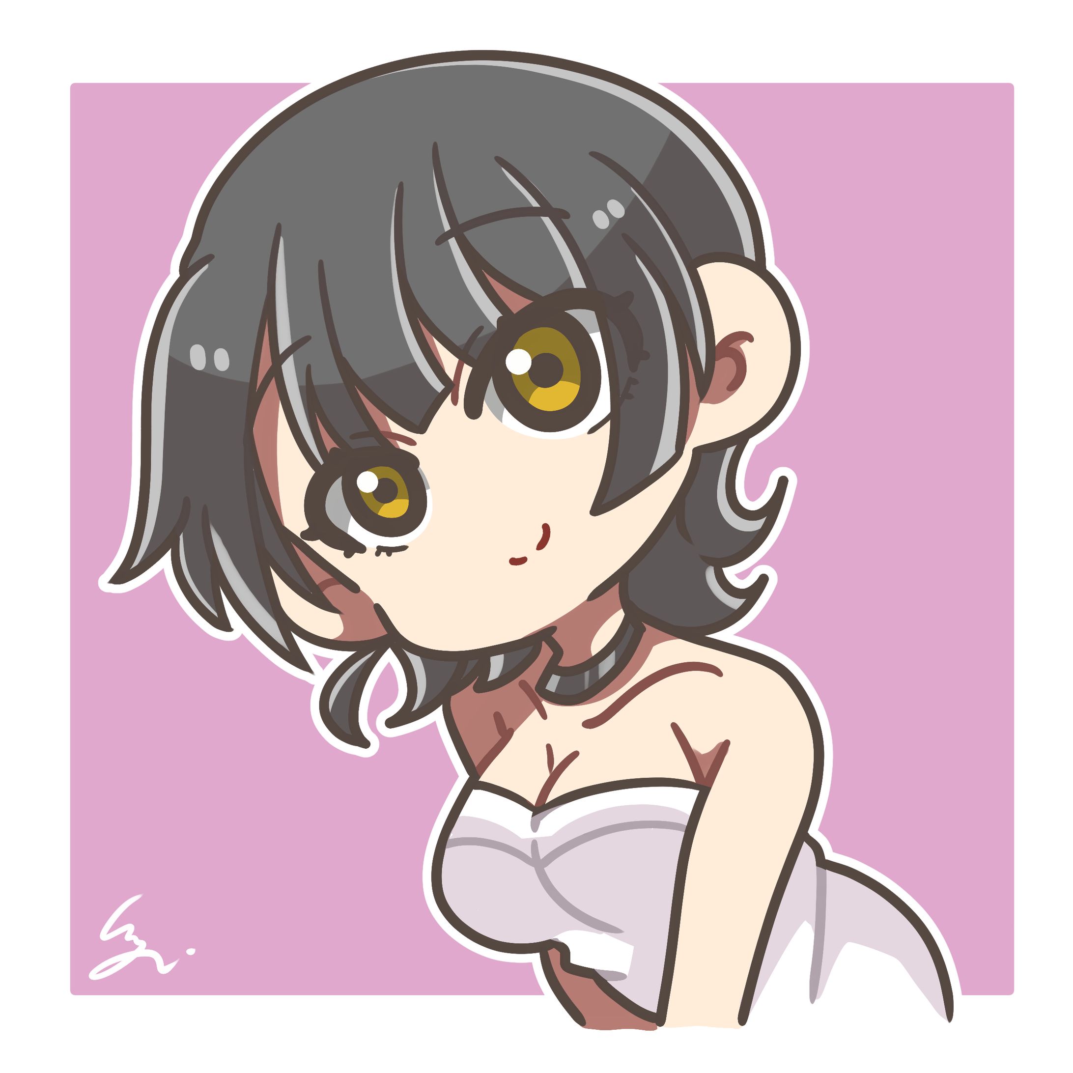 【創作】キャラクター上半身-1