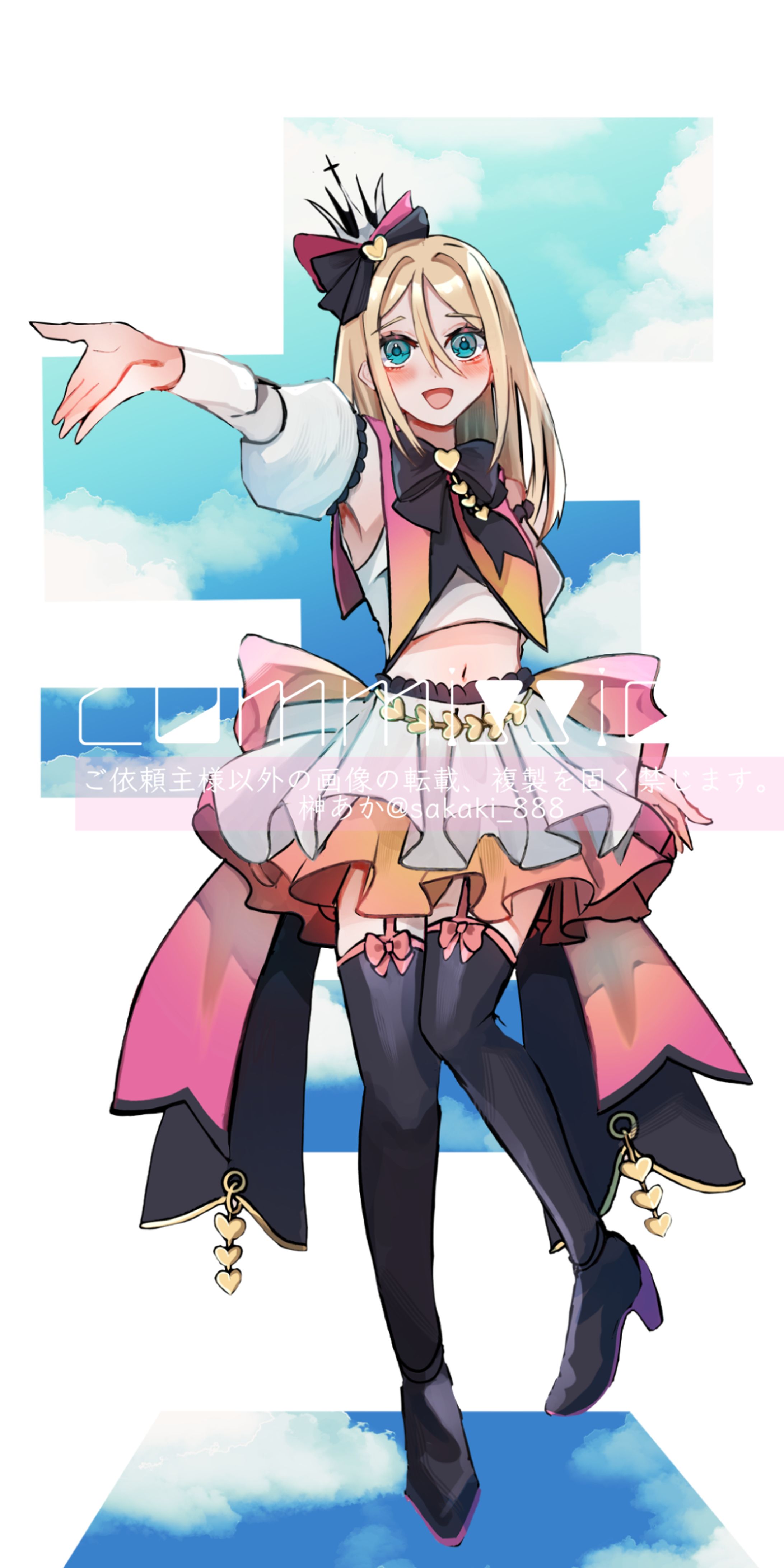 【お仕事】IRIAMライバー海風ニナ様 配信用立ち絵＋衣装デザイン-1