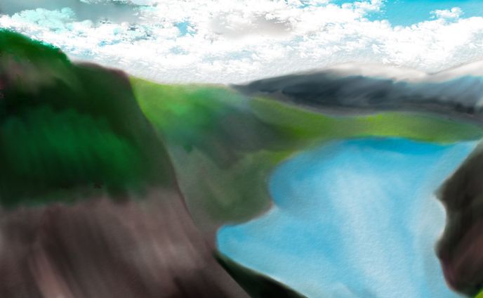 山と大空の彼方