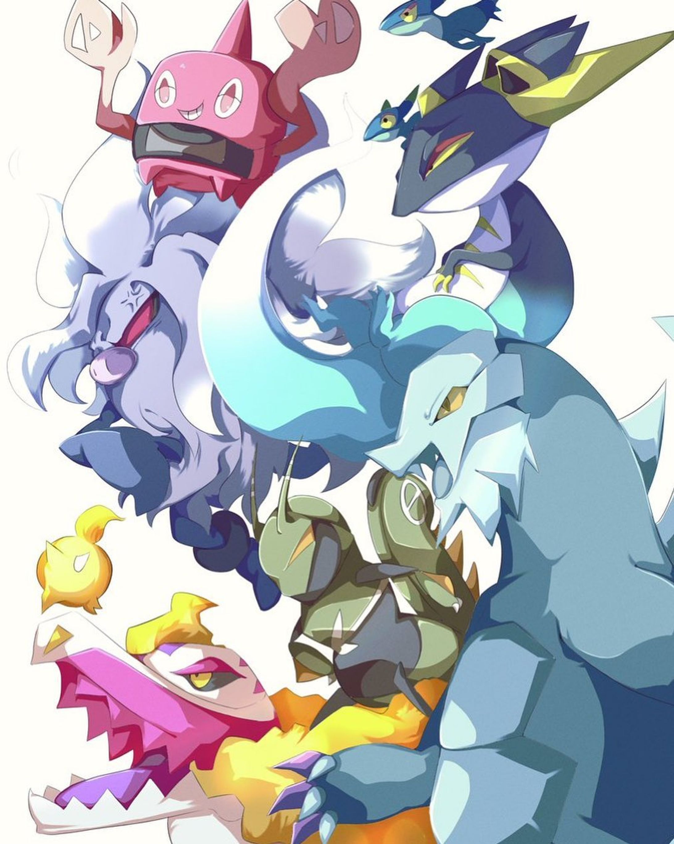 決闘

#ポケモンイラスト #ポケモン #ポケットモンスター #pokemon #pokémon #pokèmon #せグレイブ #コノヨザル #ラウドボーン #ドラパルト #エクスレッグ #ヒートロトム #ロトム-1