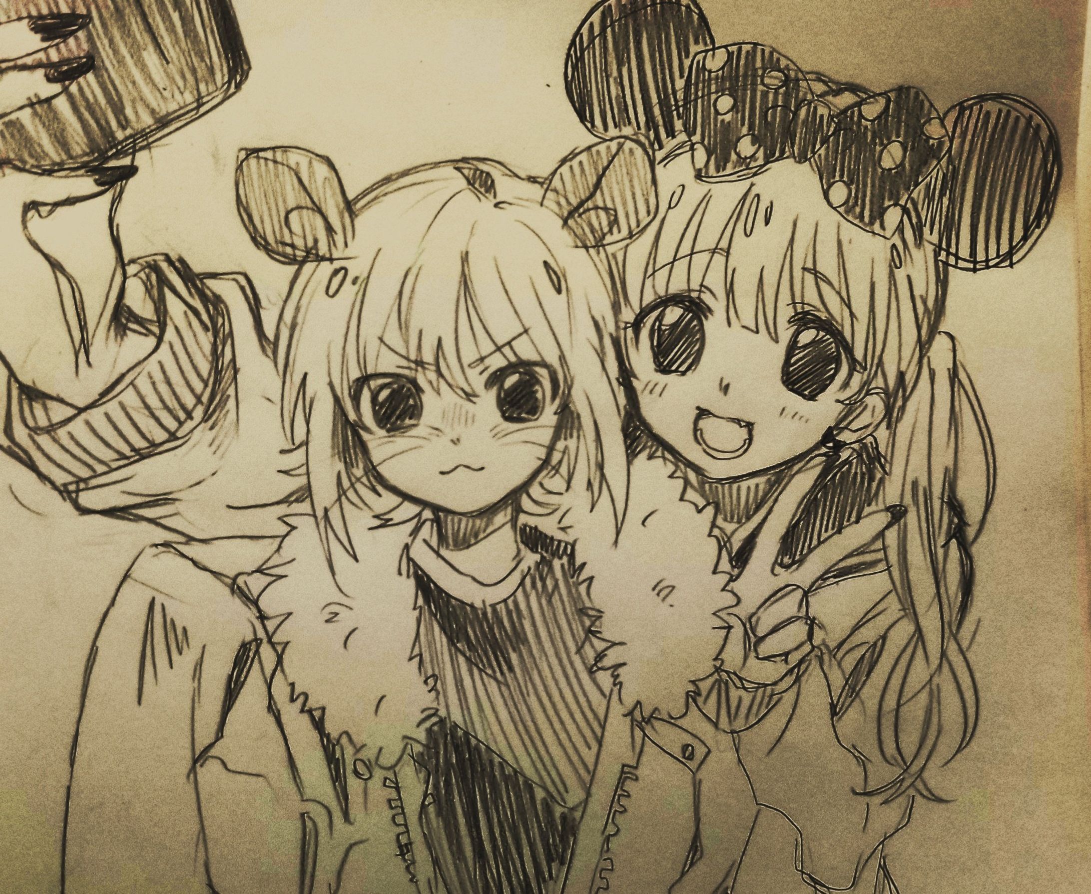 オリジナルイラスト　ラフ・下書き-1