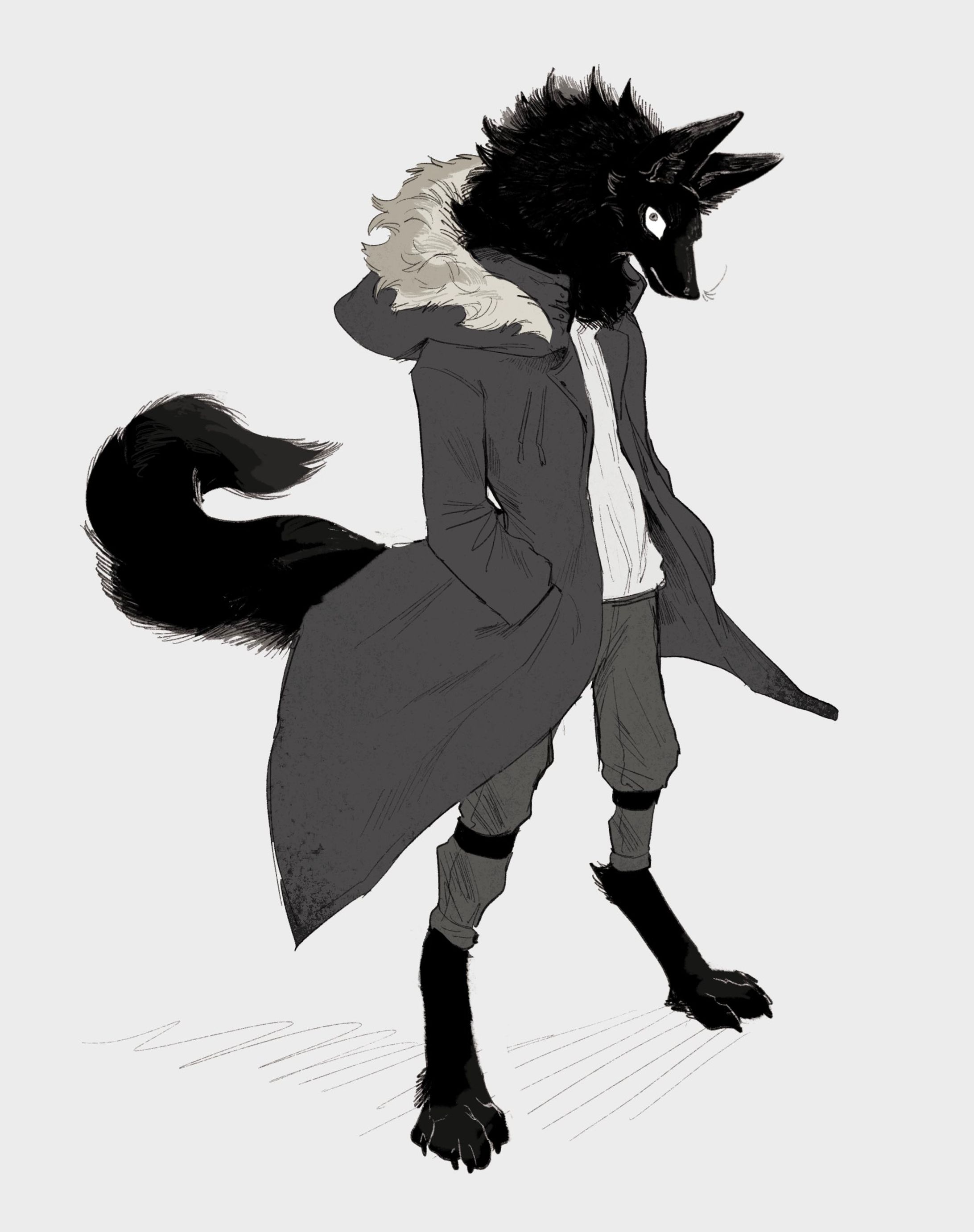 真っ黒獣人-1