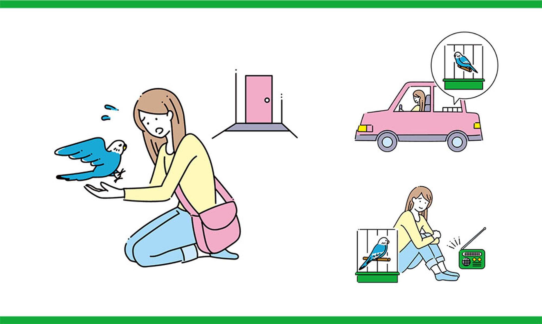 【実績】鳥ぐらし vol.2 防災コーナーイラスト-1