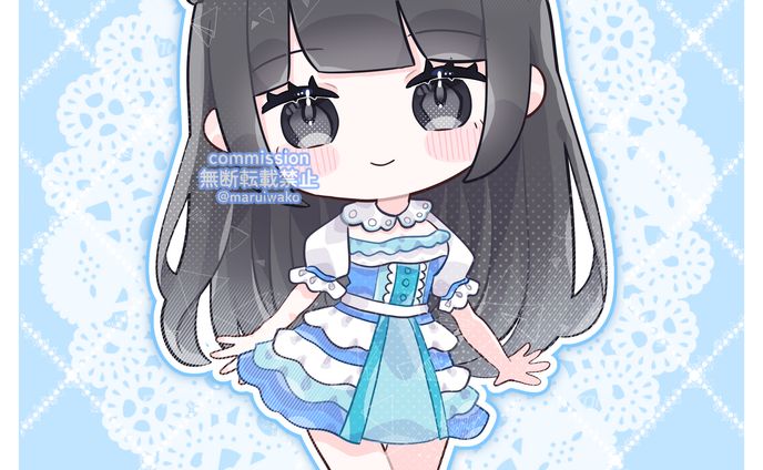 【ご依頼】お誕生日イラスト🩵💙