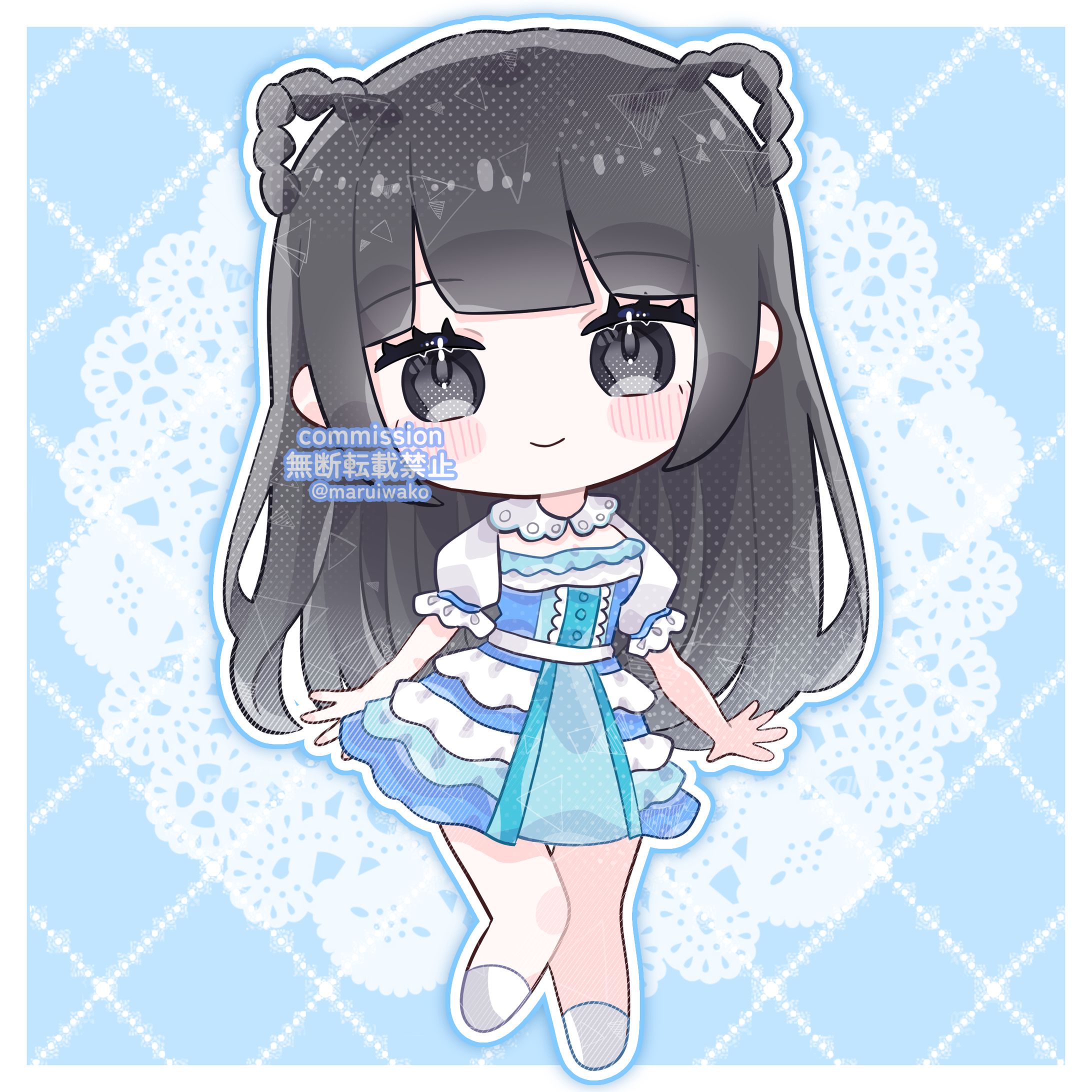 【ご依頼】お誕生日イラスト🩵💙-1