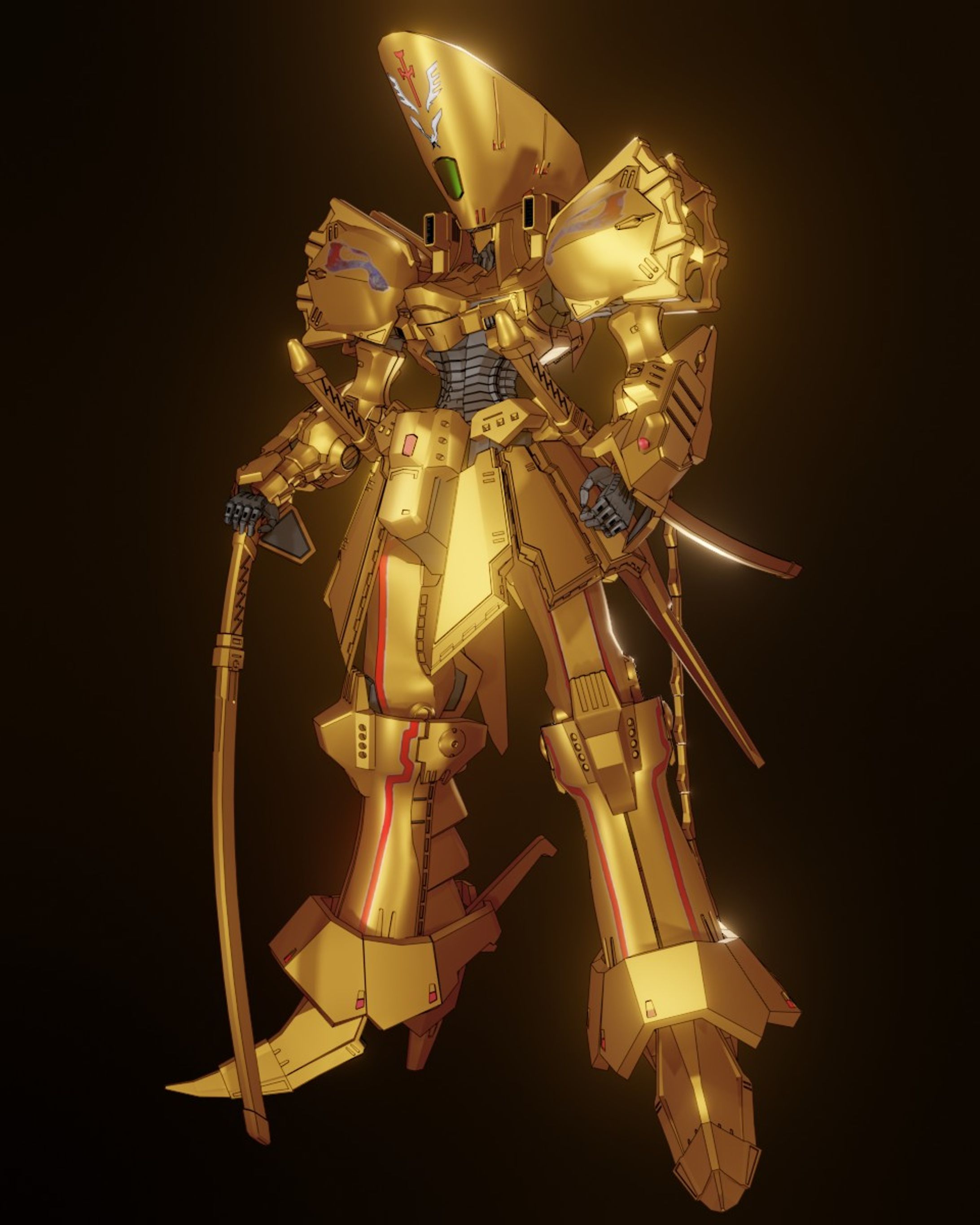 10 Blenderでナイト・オブ・ゴールドをモデリング-1