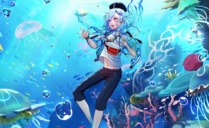 アークナイツ　ミヅキ　ファンアート