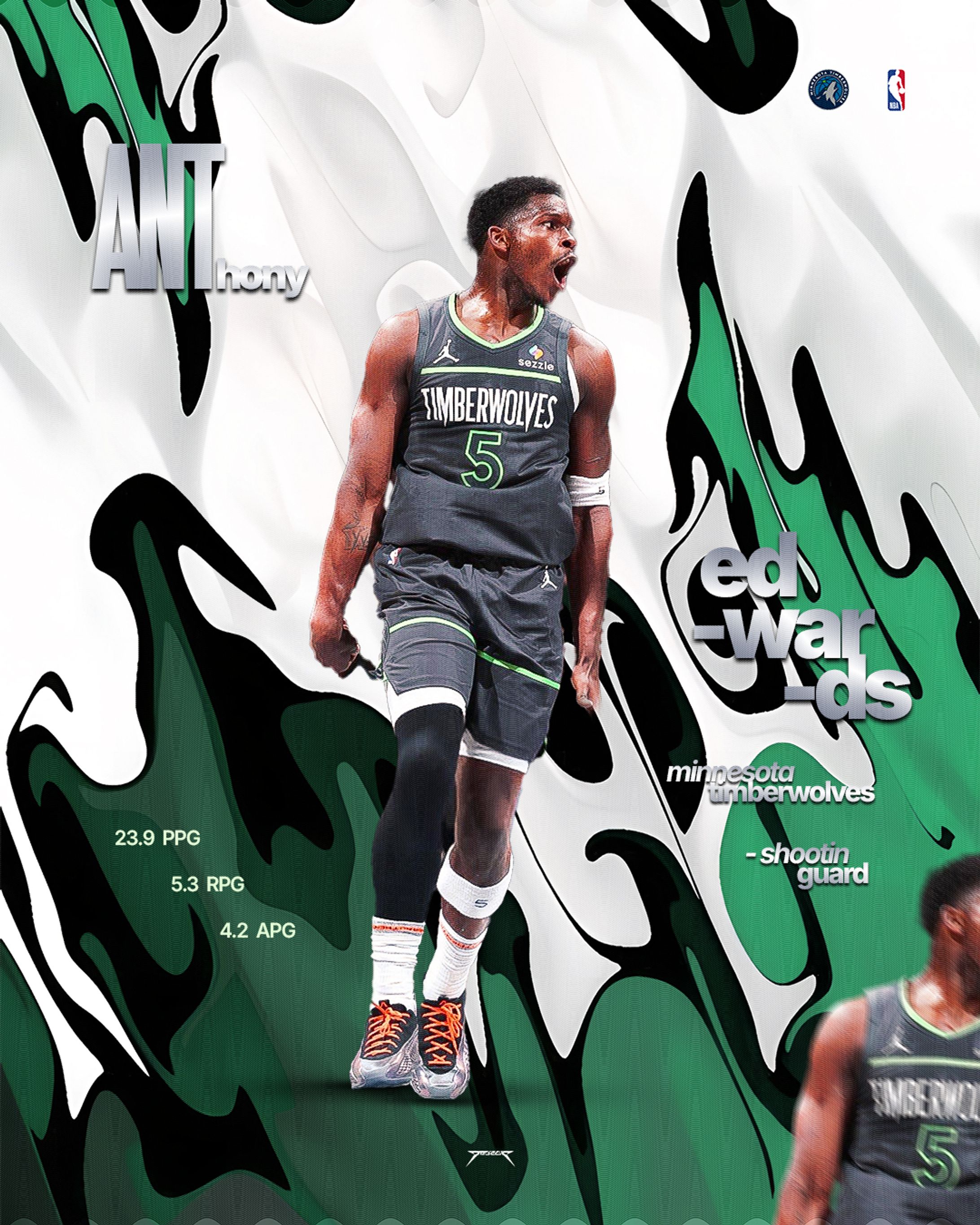 NBA Anthony Edwards Graphic-1