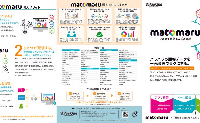 株式会社Value Oneさま　A4　3つ折り両面パンフレット