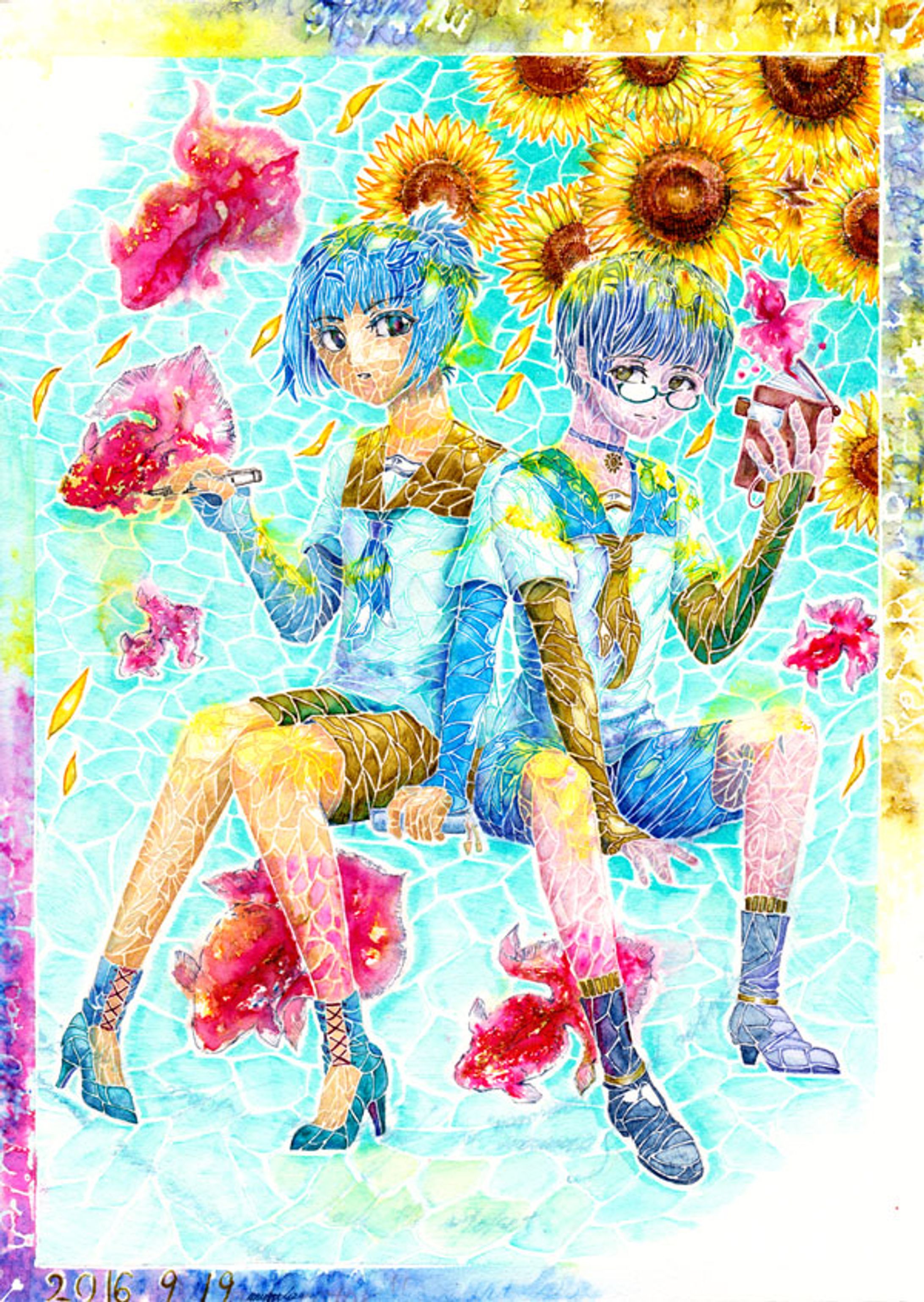 万年筆イラスト(A4)-1