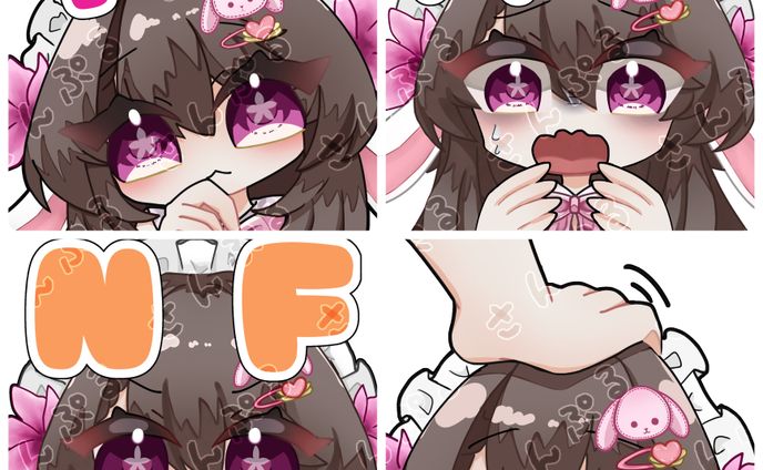 花々咲 音華様_スタンプ4種