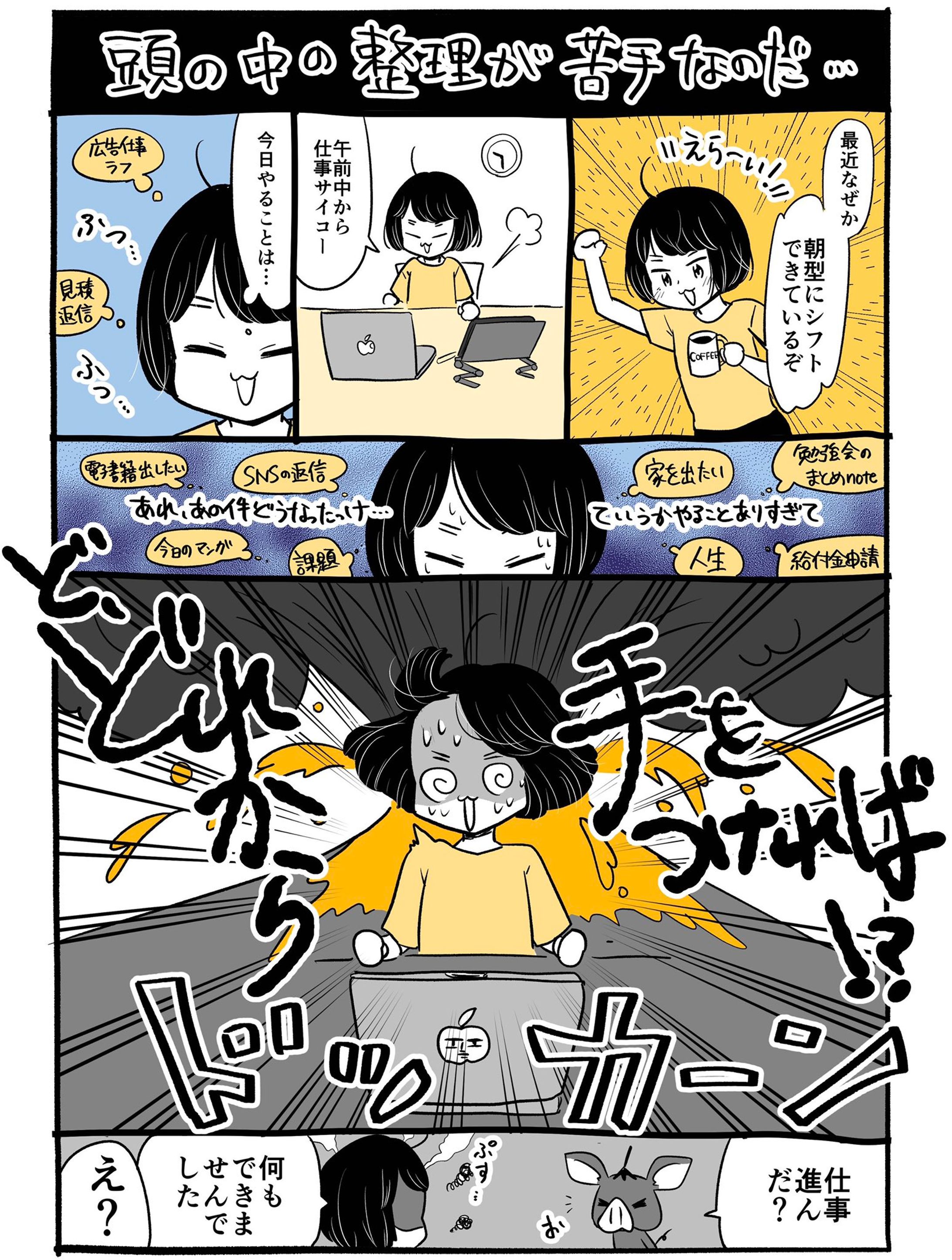 ADHDあるあるマンガ（自主制作）-1