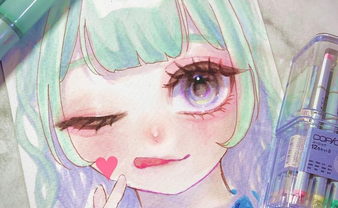 ⸜❤︎⸝‍

#イラスト #illust #イラストレーション #illustration #イラストグラム #絵 #art #artwork #illustrator #draw #drawing #painting #girl #女の子 #オリジナル #original  #コピック  #copic