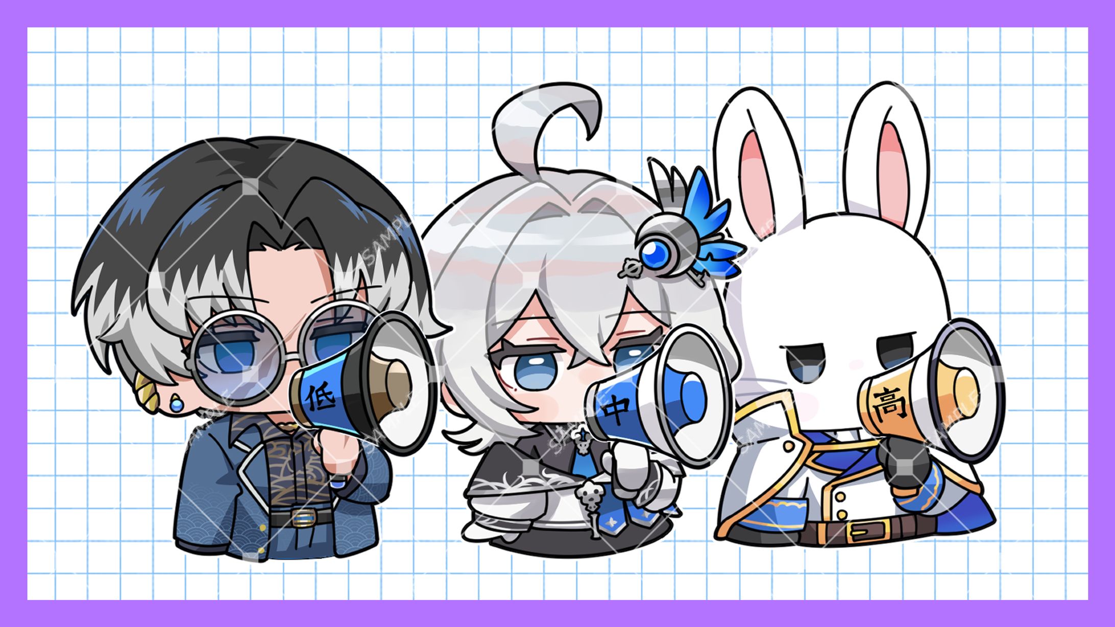 コラボサムネイル用　デフォルメイラスト-1