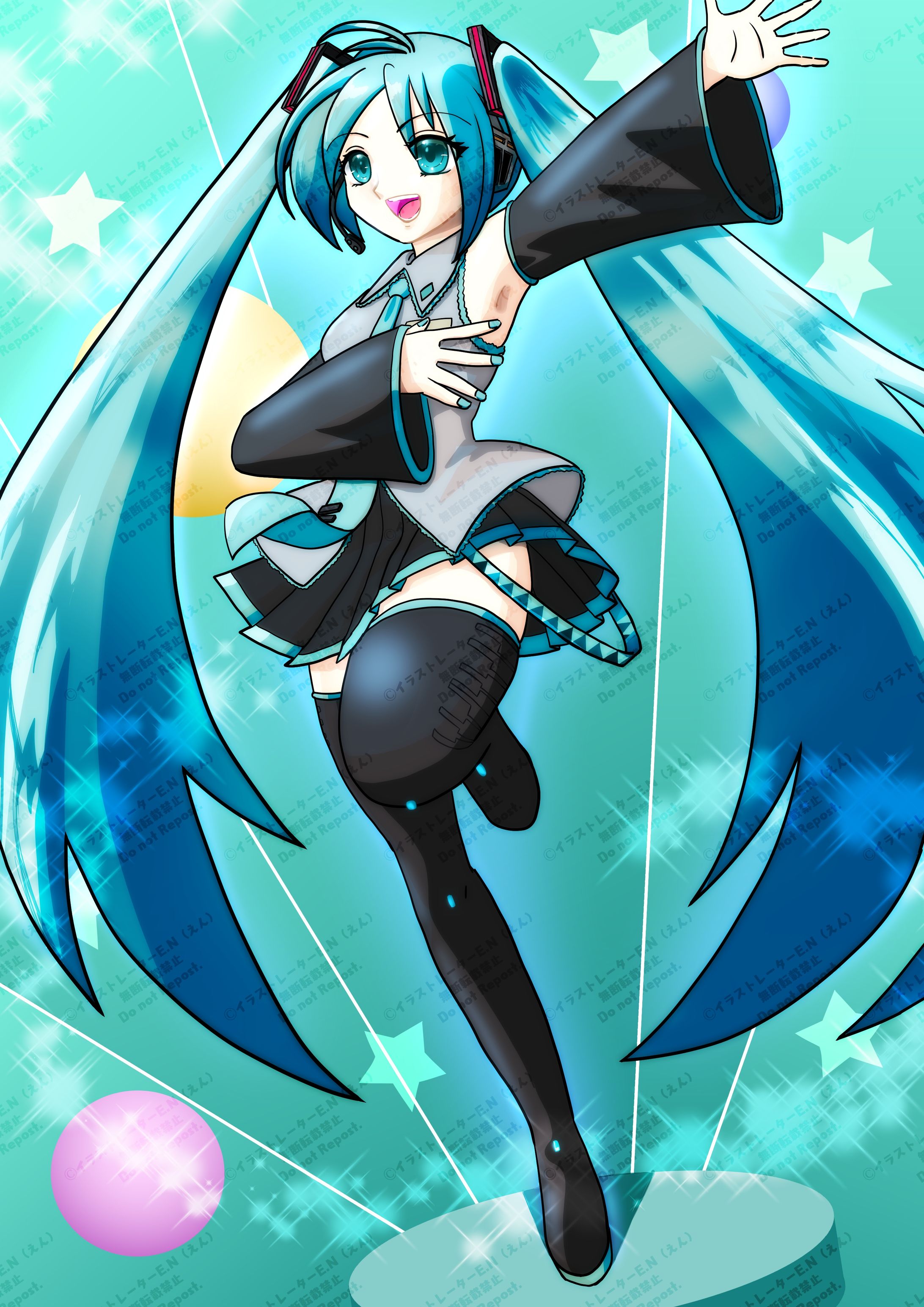 初音ミク16周年記念応募用コンテストイラスト-1