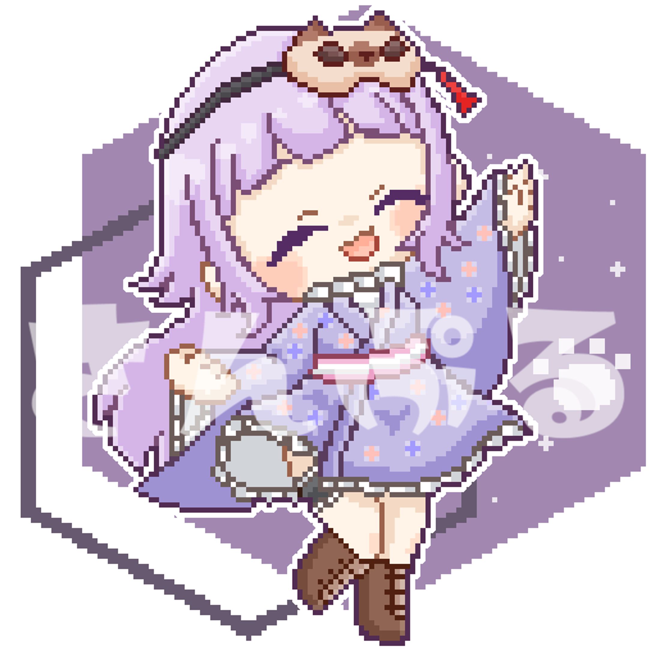 【おみゅうさん】ドットイラスト【配信者さん】-1