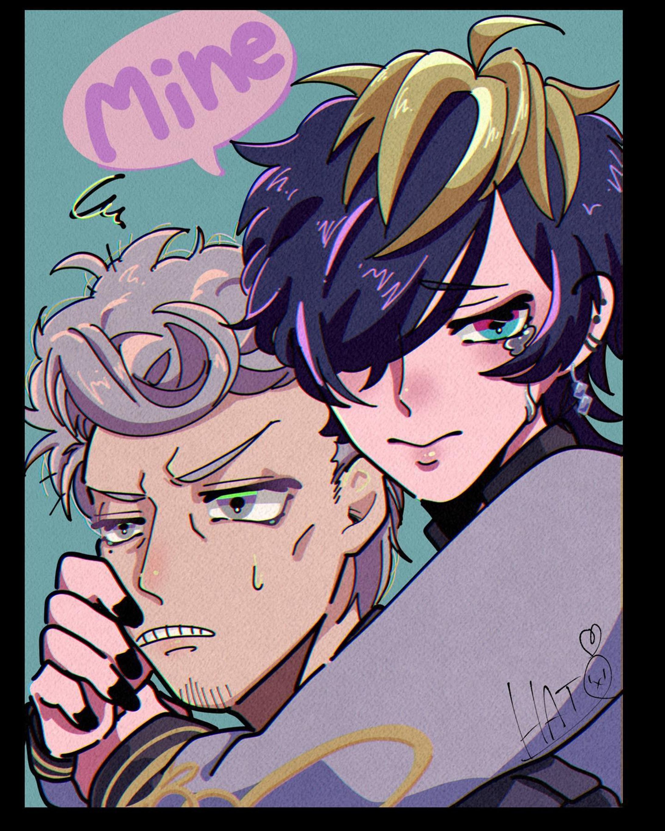 mine

 #illustration #ファンアート #イラストグラム  #ヒプノシスマイク  #ヒプマイ #四十物十四 #天国獄  #drawing #hypmic #落書き-1