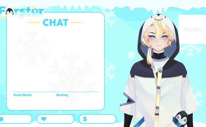 Overlay Penguin Forster (Chat & Gaming)
