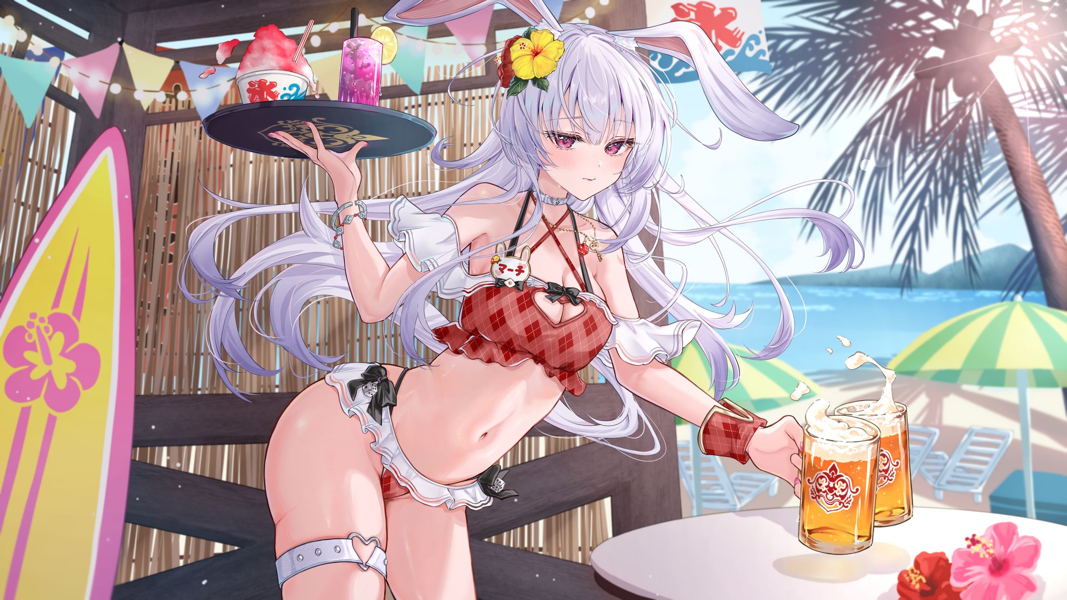 【skeb】「なんでこんなことに…ッ///」←海の家にて罰ゲーム中-1
